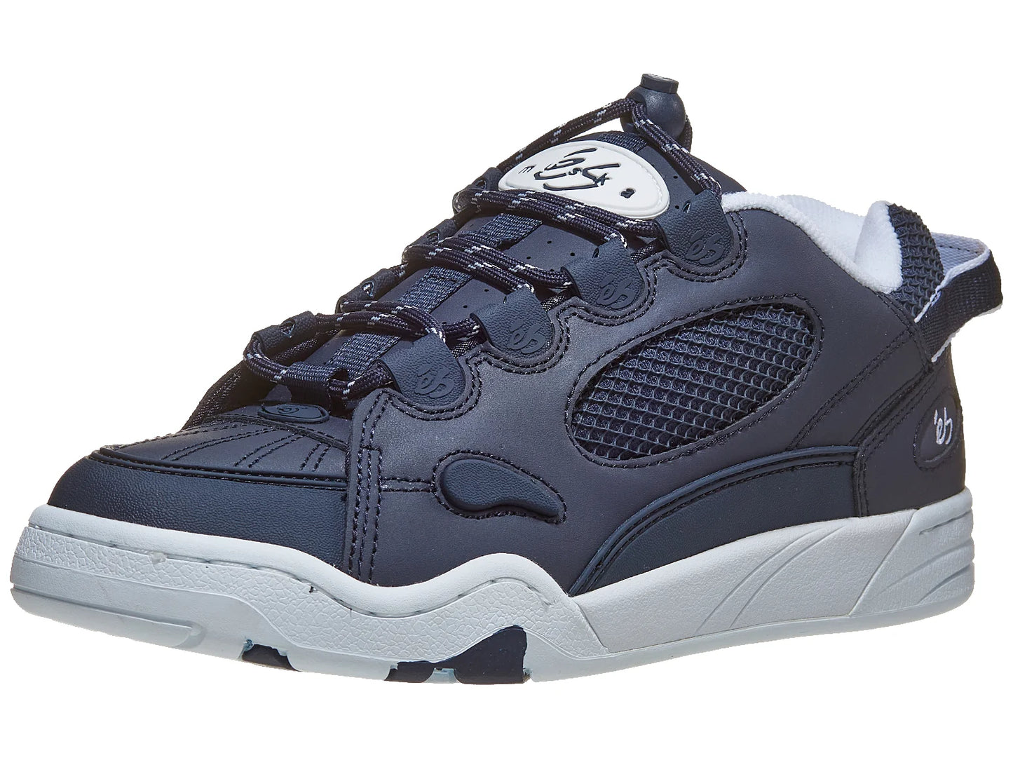 eÅS THE MUSKA Skate Shoes (Navy Blue/White)