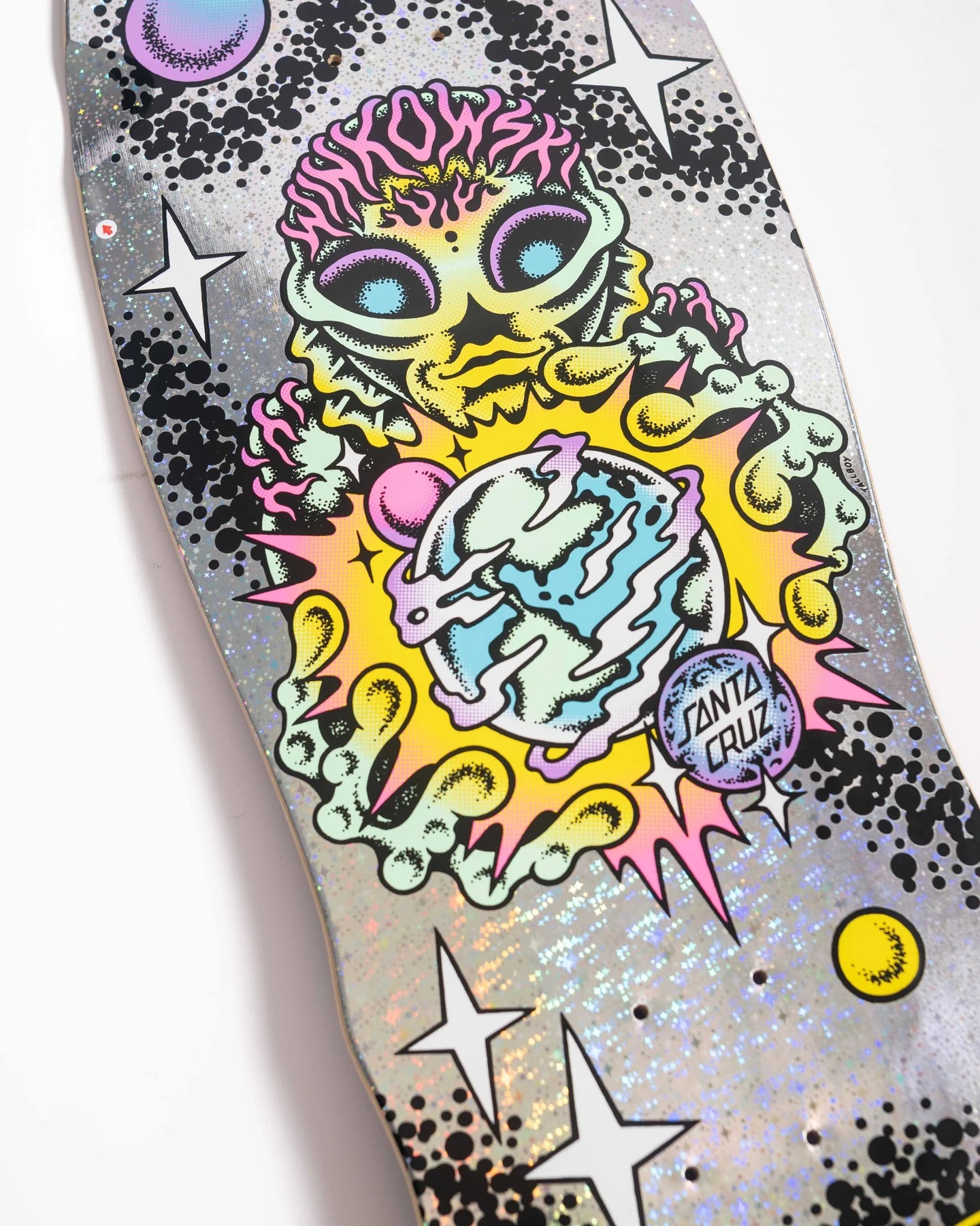 10.35in Winkowski Cosmic Santa Cruz Shaped Skateboard Deck