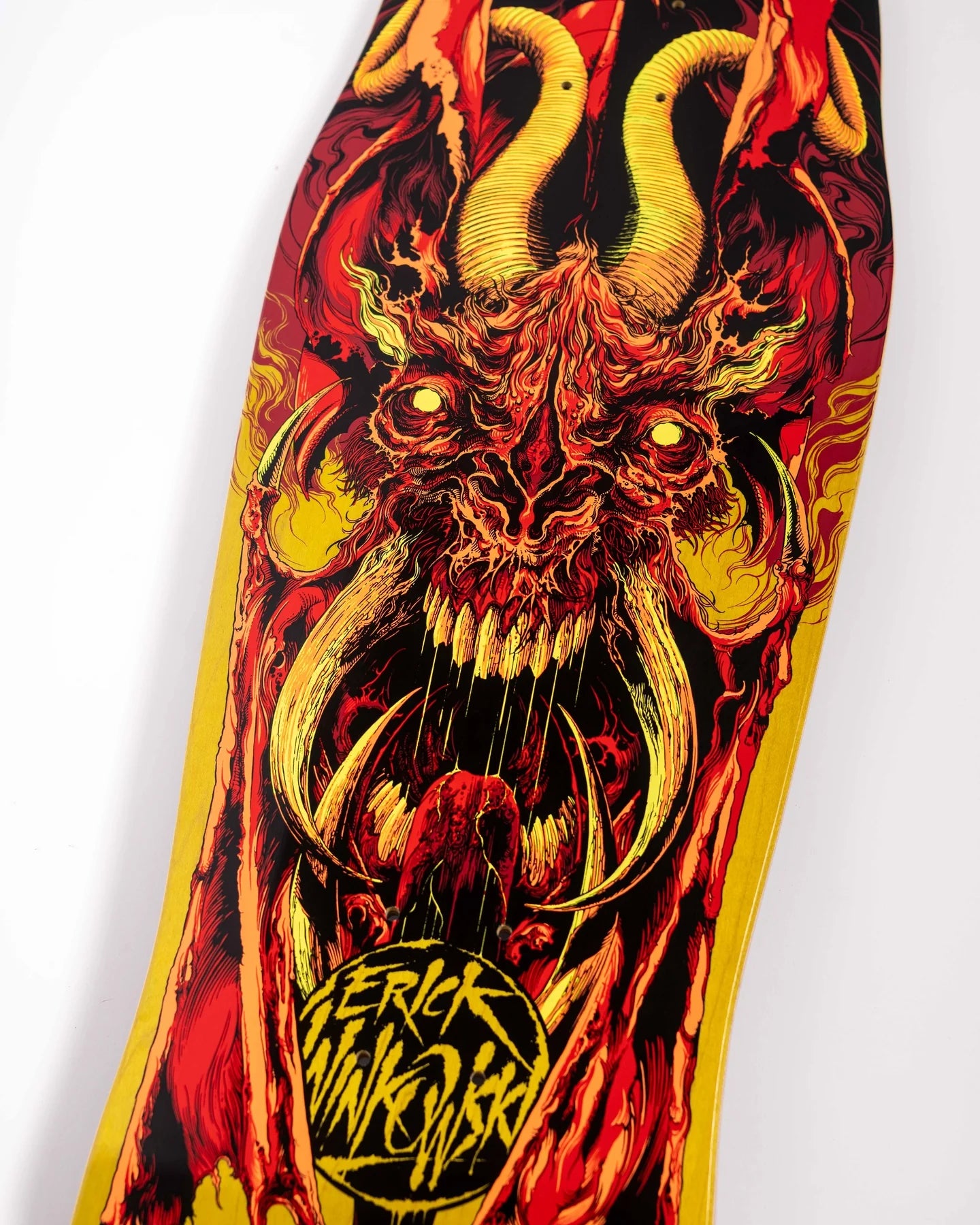 10.34in Winkowski Primeval Fire Santa Cruz Shaped Skateboard Deck