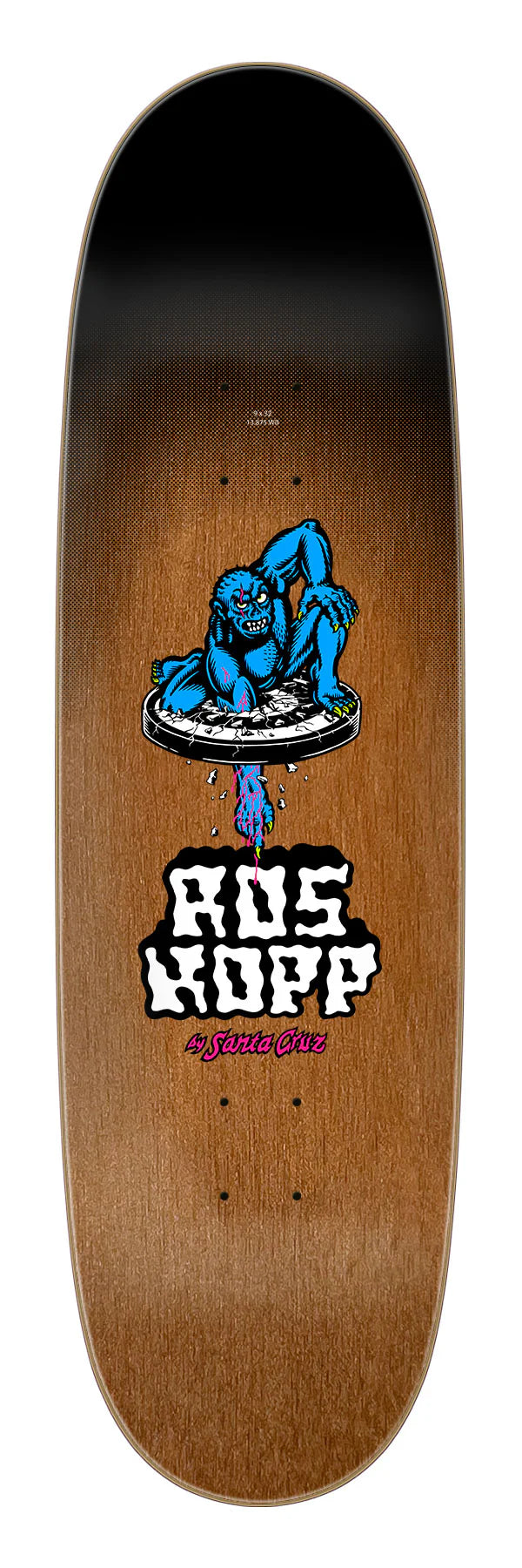 9.00in Rob Roskopp Screaming Arm Santa Cruz Skateboard Deck