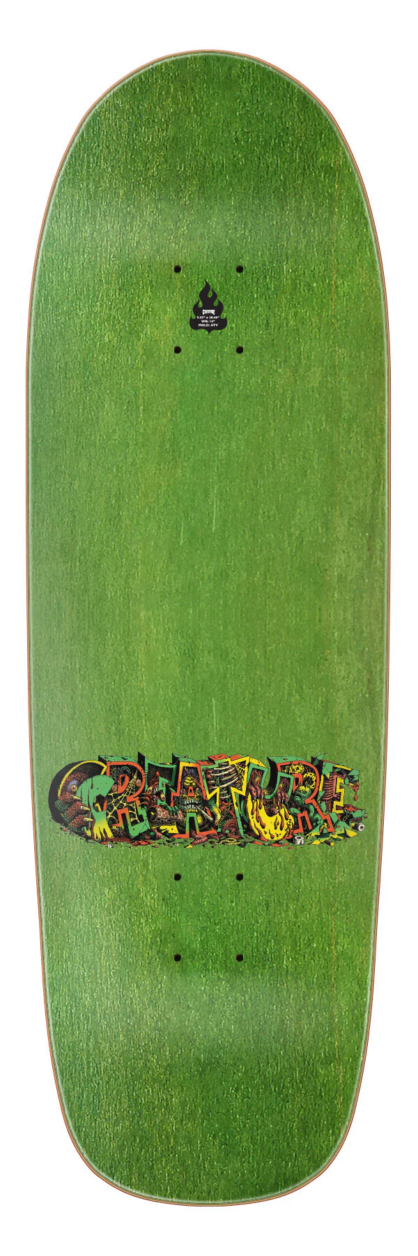 9.55in Hallucination Beast Creature Shaped Skateboard Deck