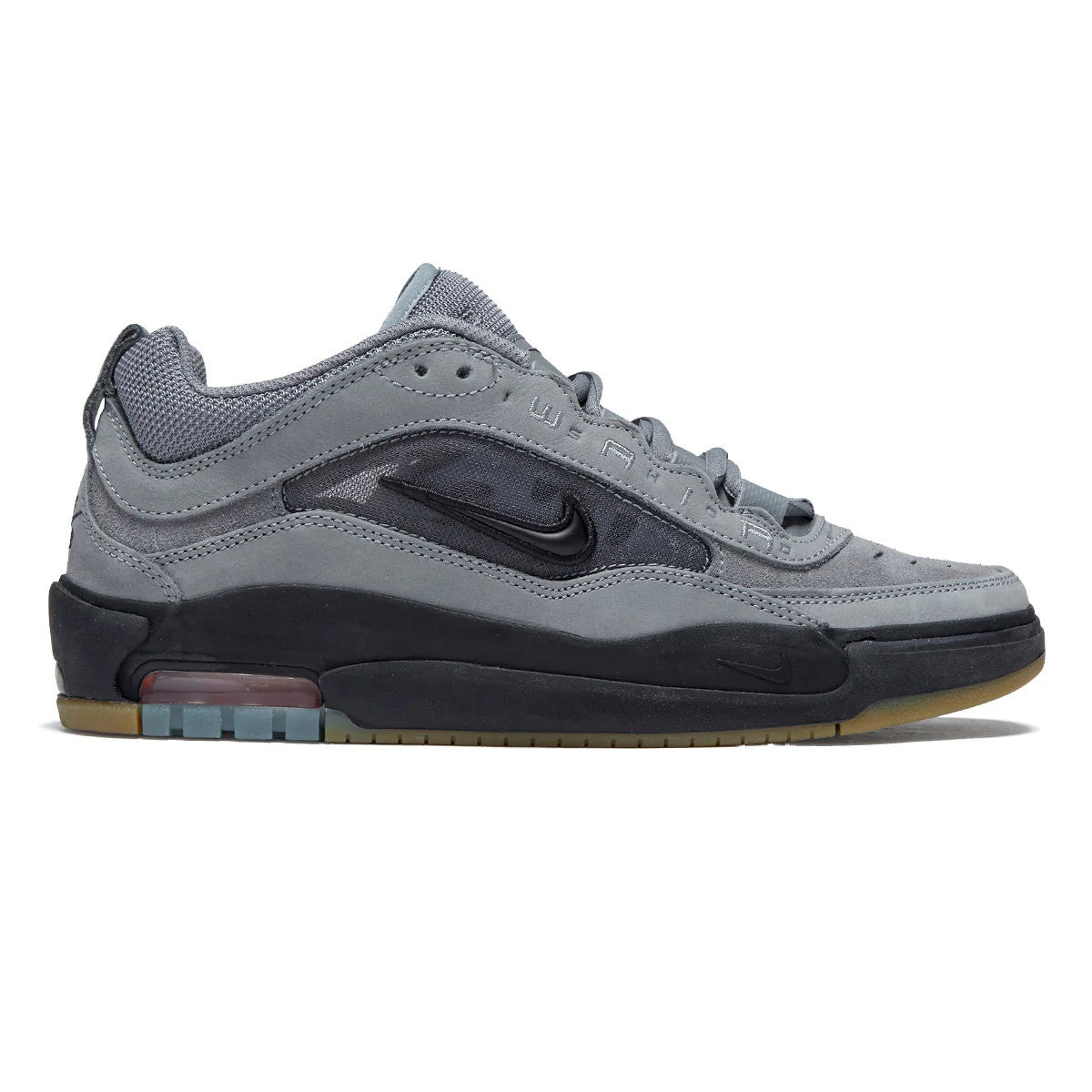 Nike SB Air Max Ishod Skateboard Shoes (orange label) cool grey/black-cool grey
