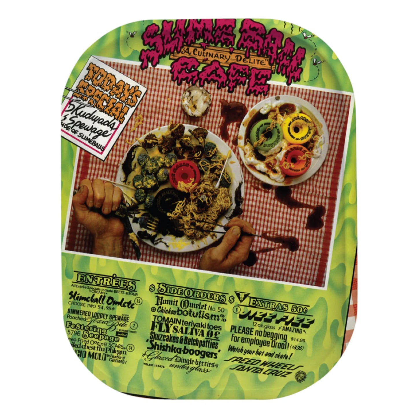 60mm SB Cafe 78a Slime Balls Light Ups Skateboard Wheels