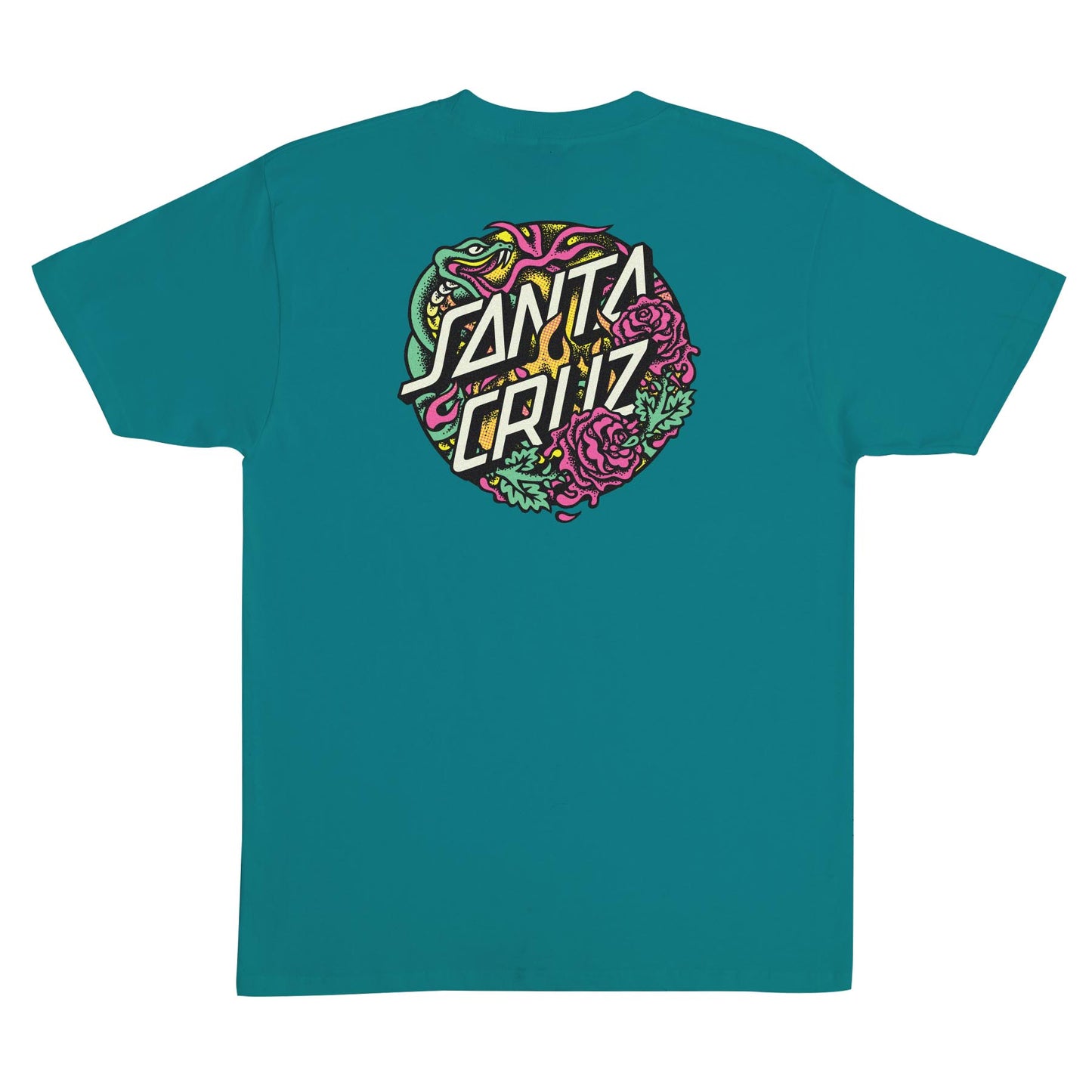 Santa Cruz Dressen Rose Crew Two T-Shirt (Jade)