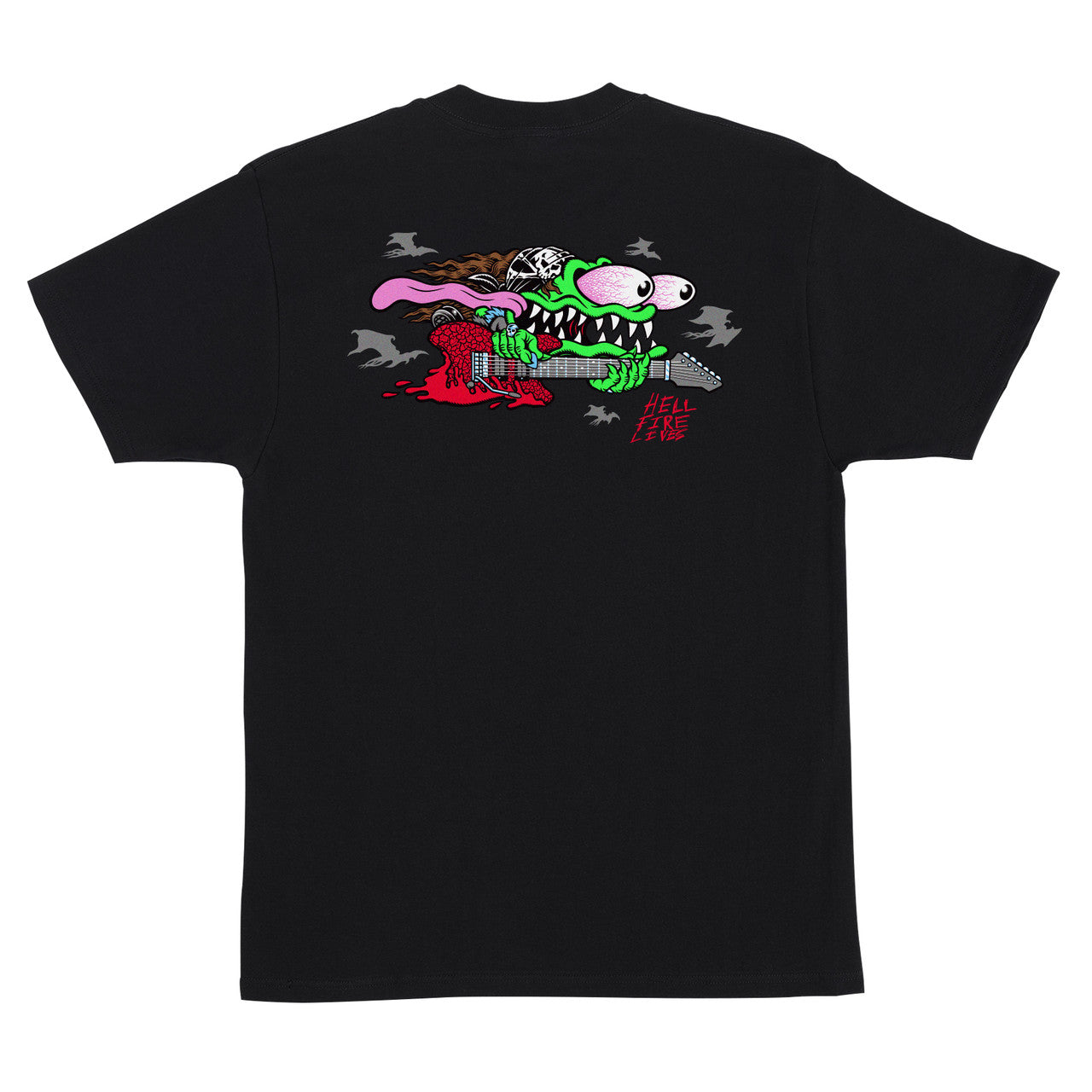 Santa Cruz Stranger Things Eddie Slasher T-Shirt (Black)