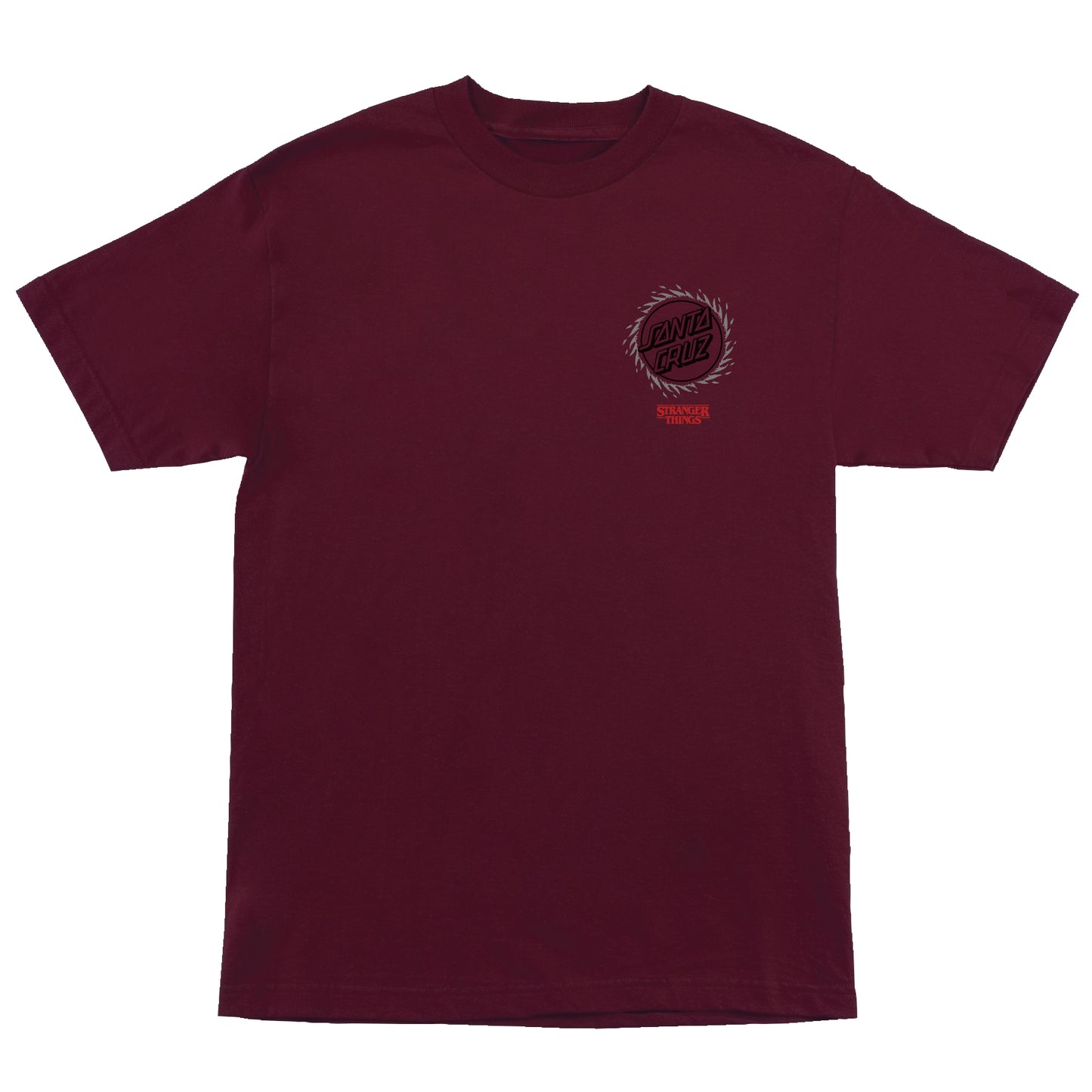 Santa Cruz Stranger Things Hellfire Pit T-Shirt (Maroon)