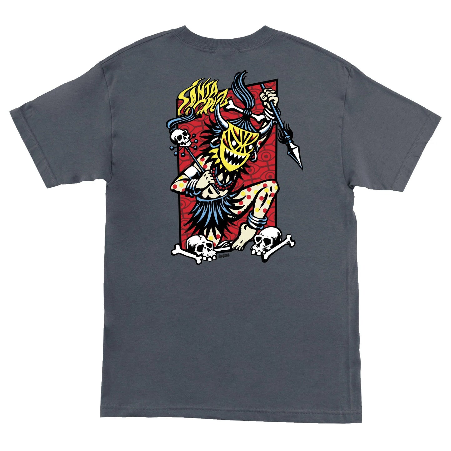 Santa Cruz Salba Voodoo Frame Heavyweight T-Shirt - Charcoal