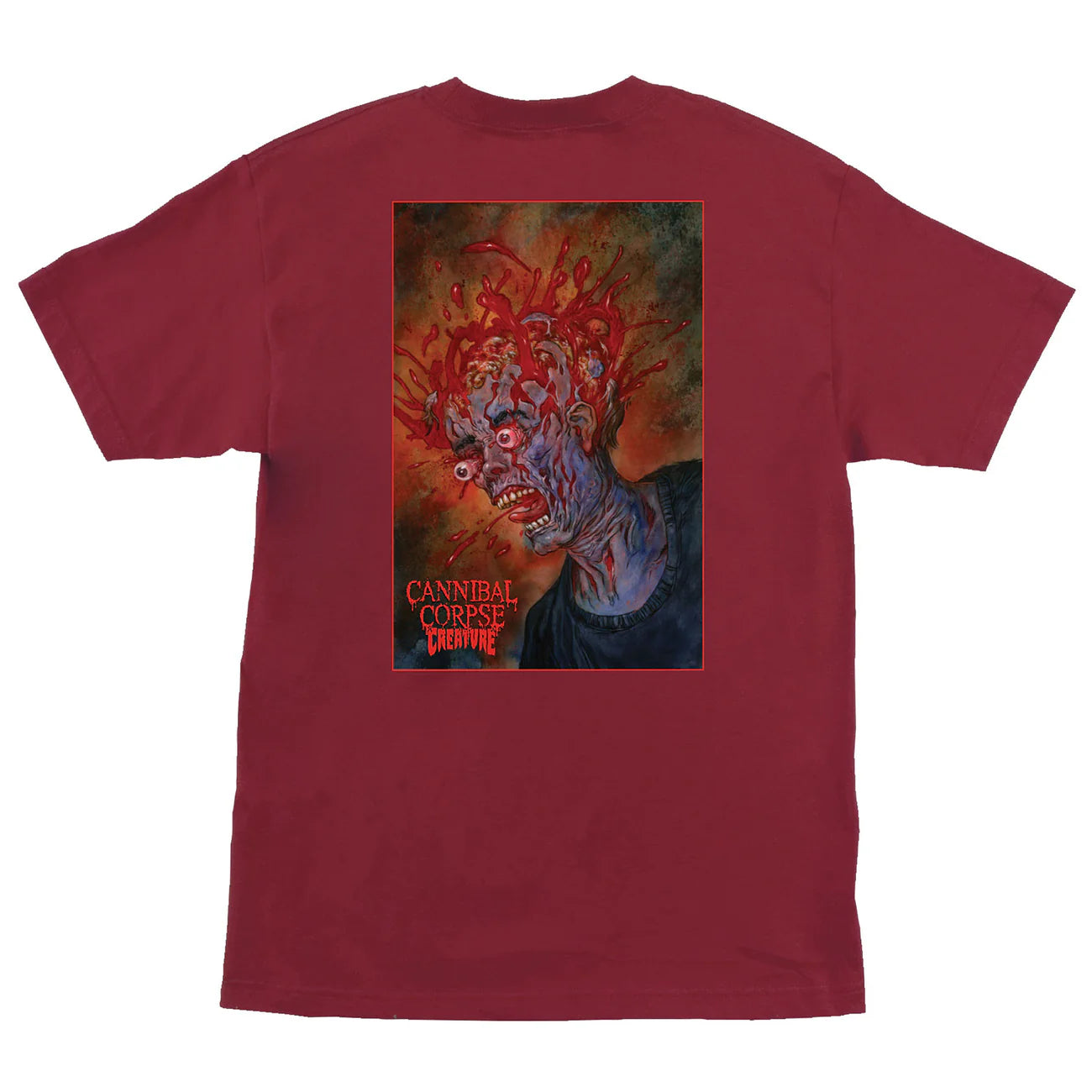 Cannibal Corpse S/S Heavyweight T-Shirt Cardinal Red Creature