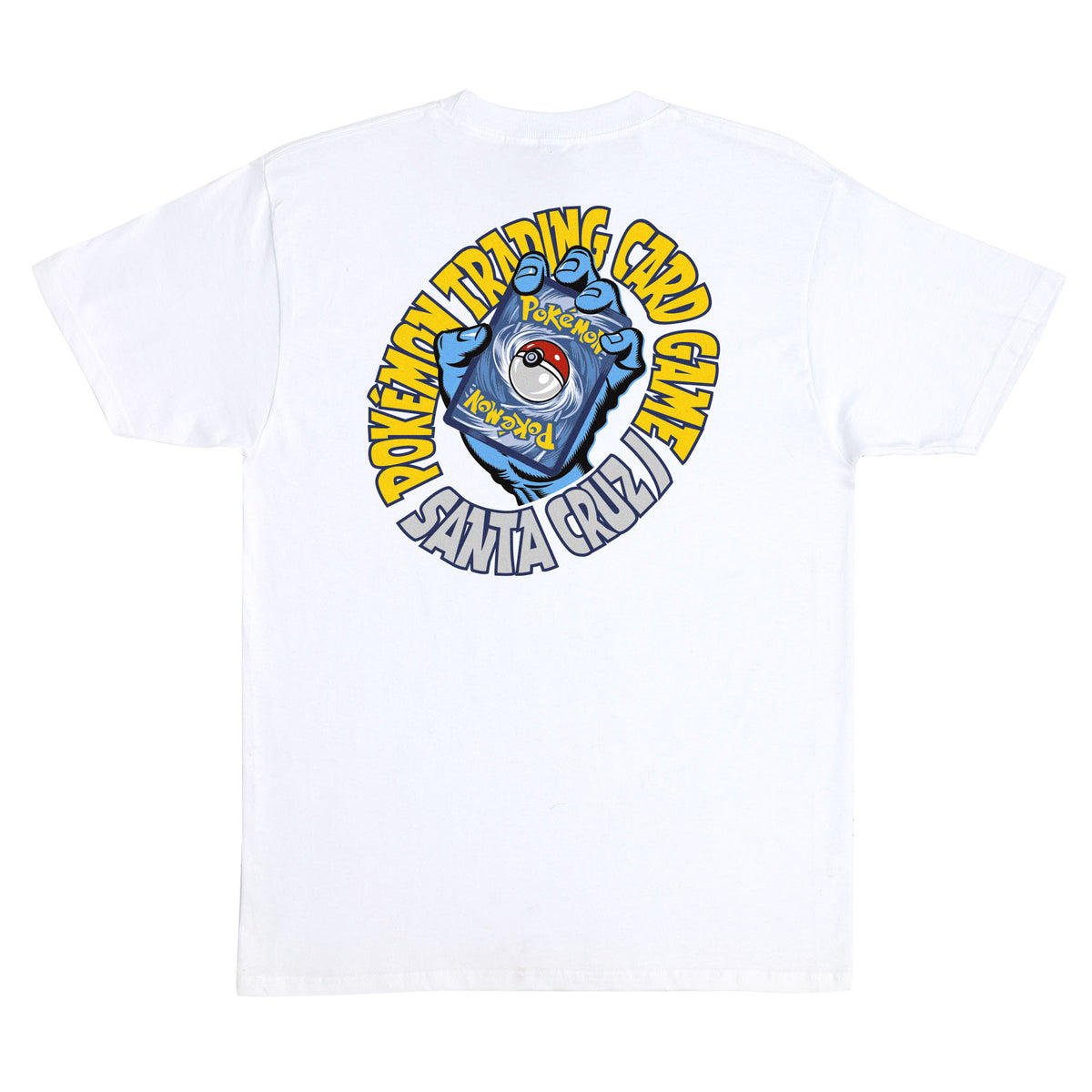 Pokémon TCG Hand S/S Heavyweight T-Shirt Santa Cruz - White