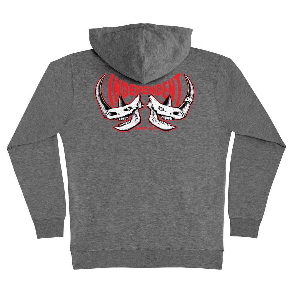 Independent Rhino P/O Hooded Heavyweight Sweatshirt (Gunmetal Hthr)