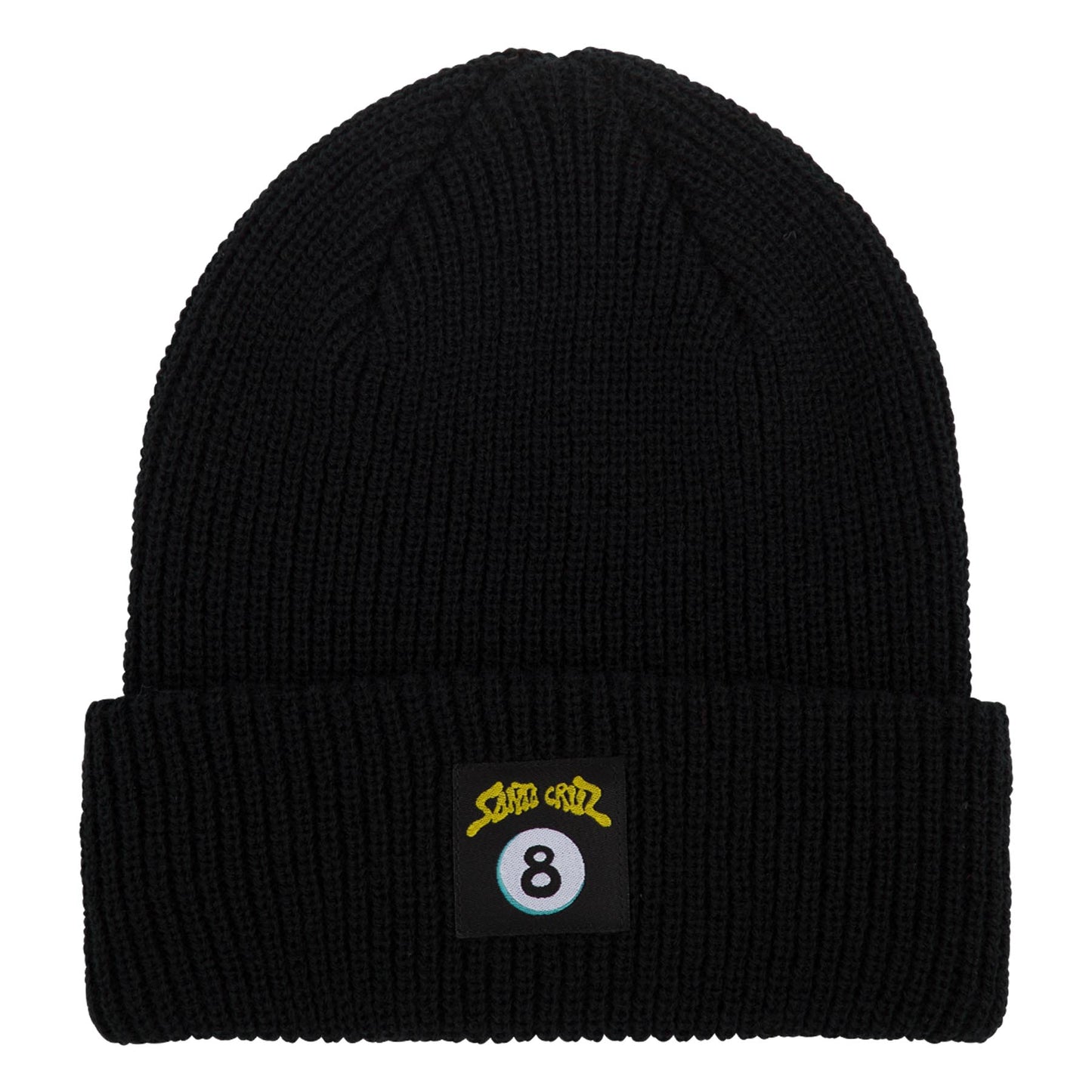 Santa Cruz Winkowski Ocho Beanie Long Shoreman Hat (Black)