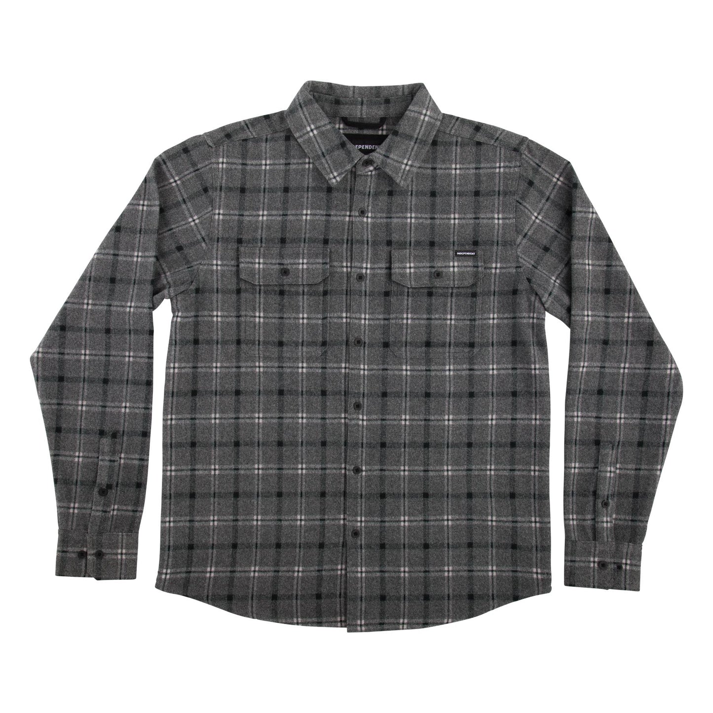 Independent Belmont L/S Flannel (Grey/Black)
