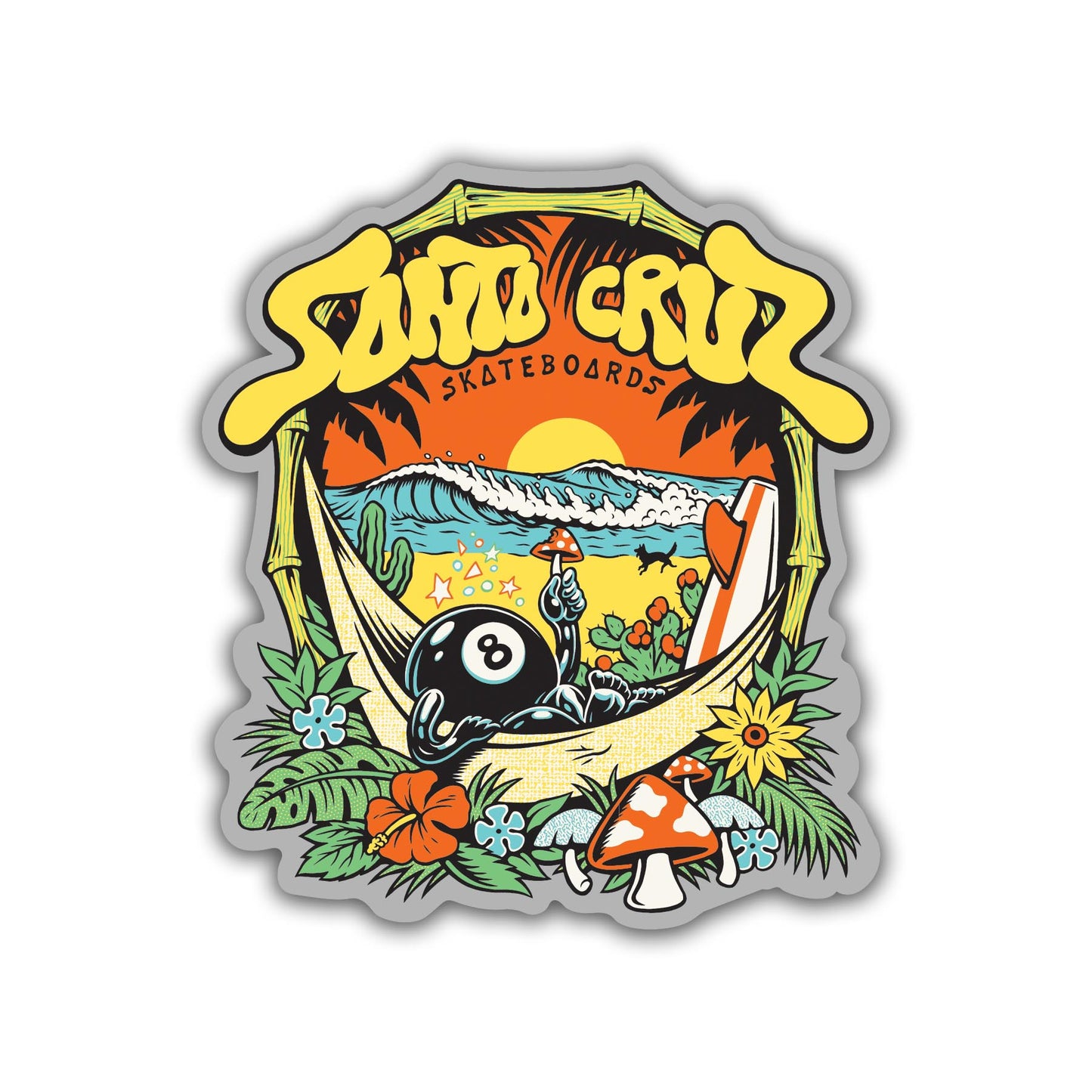 Santa Cruz Winkowski 8Baller Trip Clear Mylar Sticker