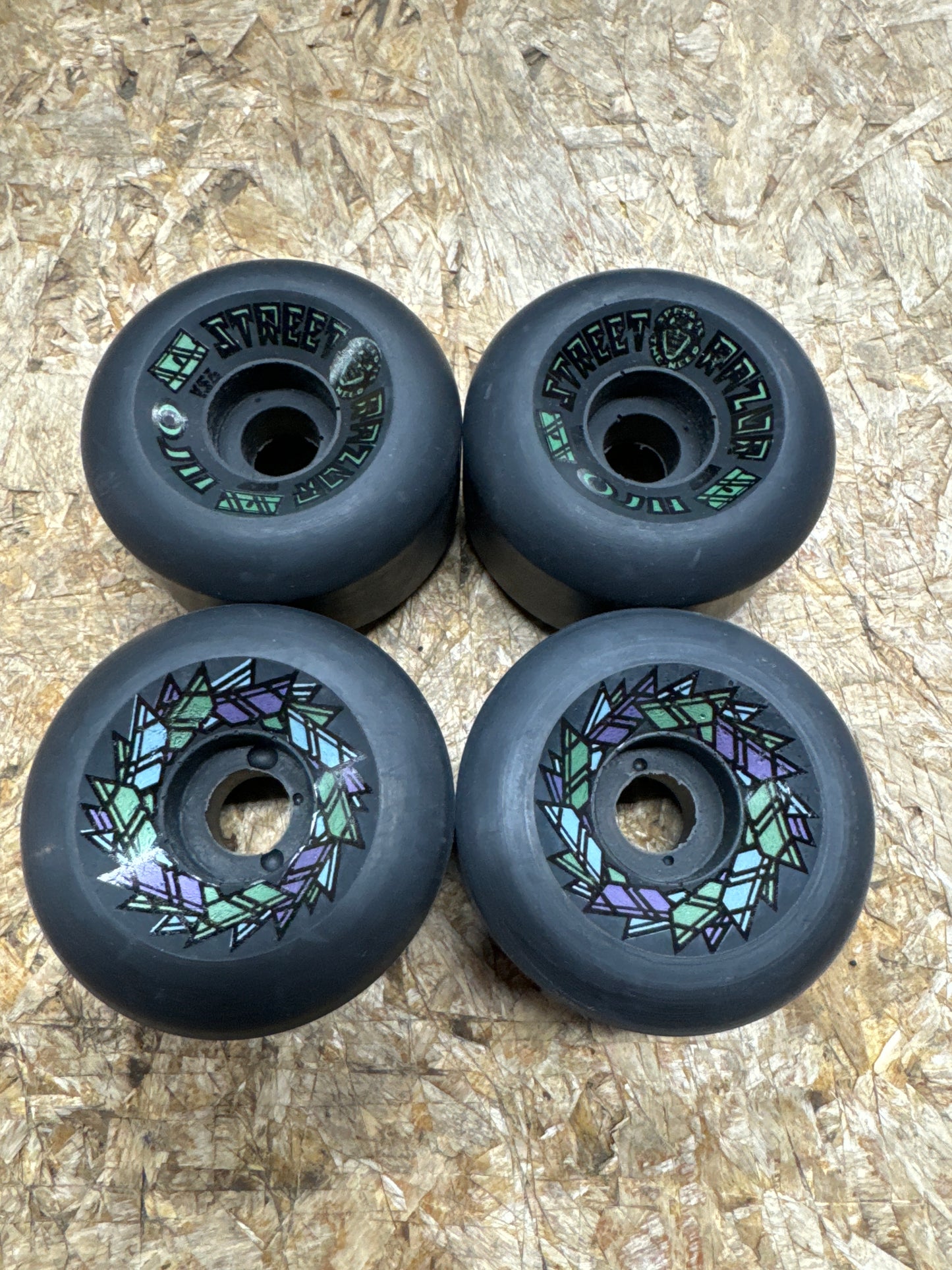 NOS vintage Old School OJ Street Razor Wheels 1 set left!