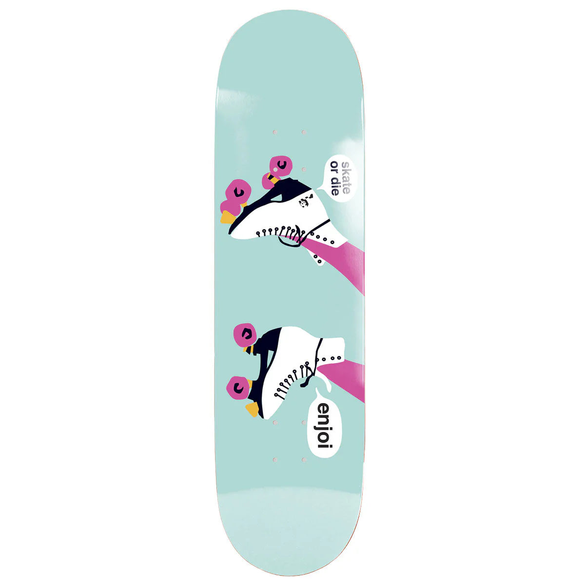 Enjoi Big Box Roller Skates R7 Skateboard Deck 8.25 – Old Skull