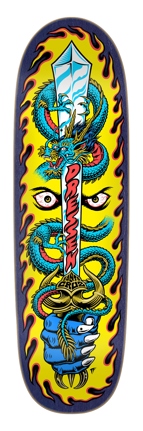 Dressen Sword Pro Shaped 9.25in x 31.95in Santa Cruz Decks – Old