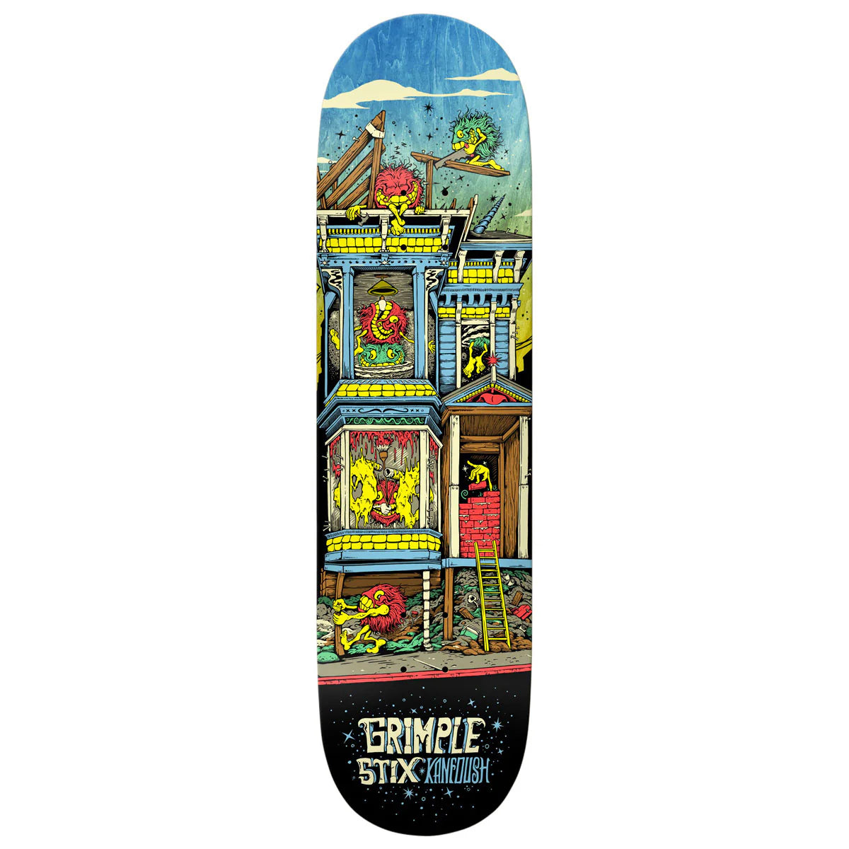 Anti-Hero Kanfoush Grimple Stix Victorians Skateboard Deck 8.75 Anti-Hero Kanfoush Grimple Stix Victorians Skateboard Deck 8.75