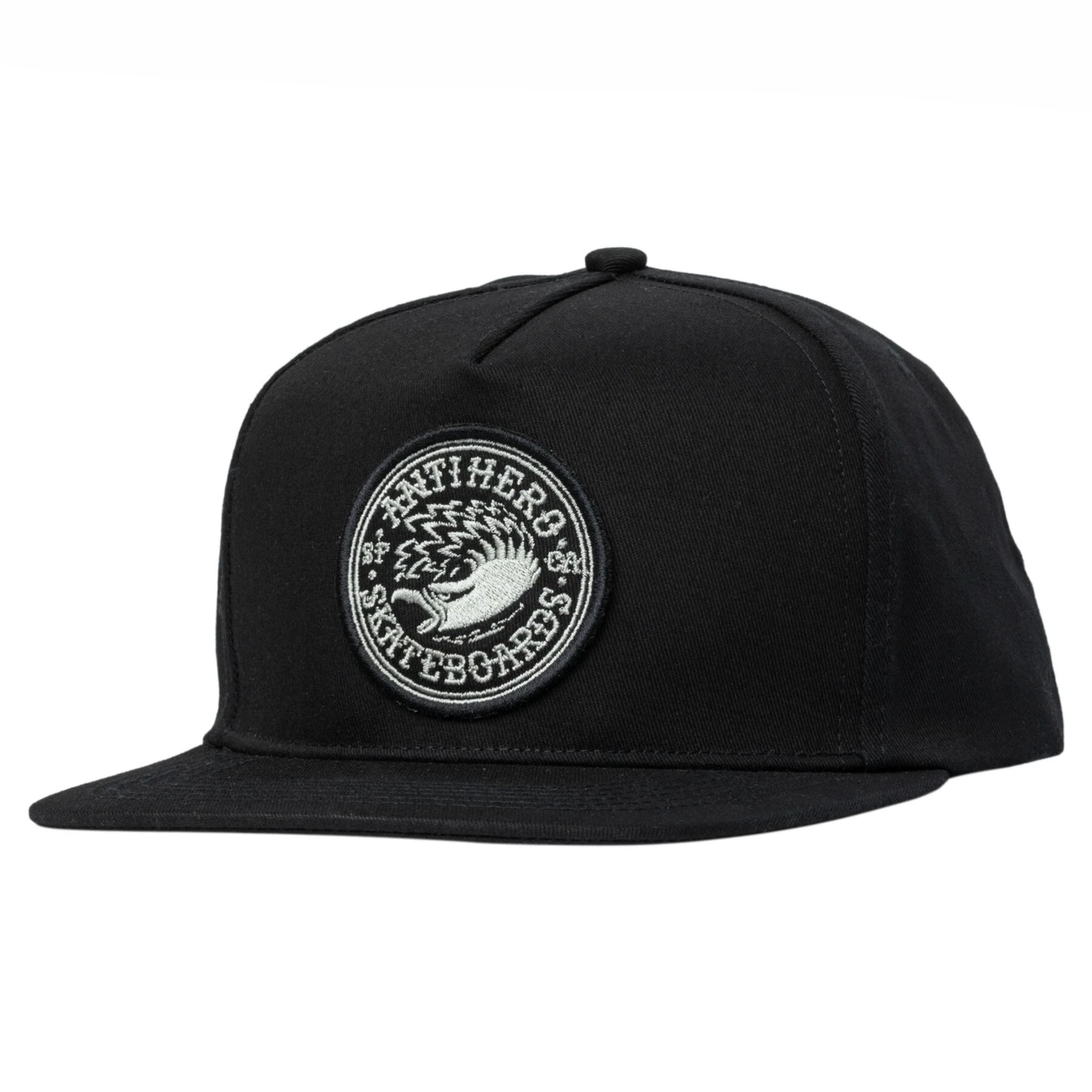 Antihero Eagle Round Snapback Hat Black