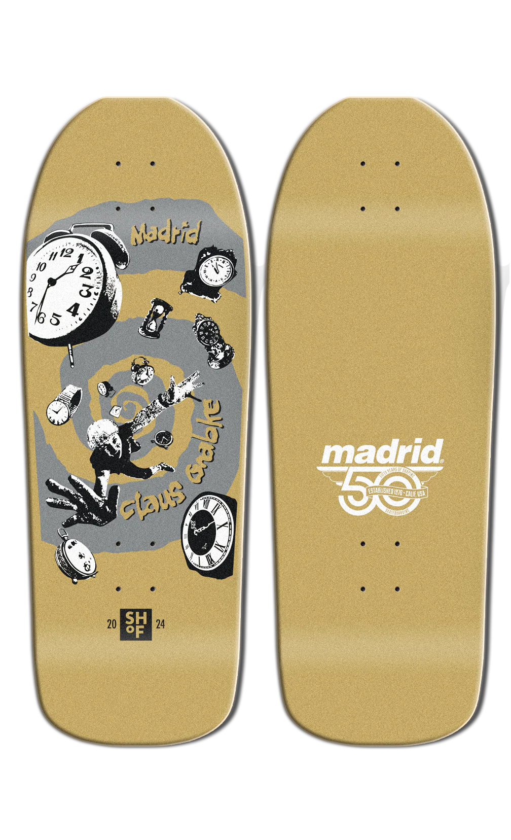 Madrid Claus Grabke "Time Warp" LTD 50th Anniversary SHOF 10.75" Skateboard Deck