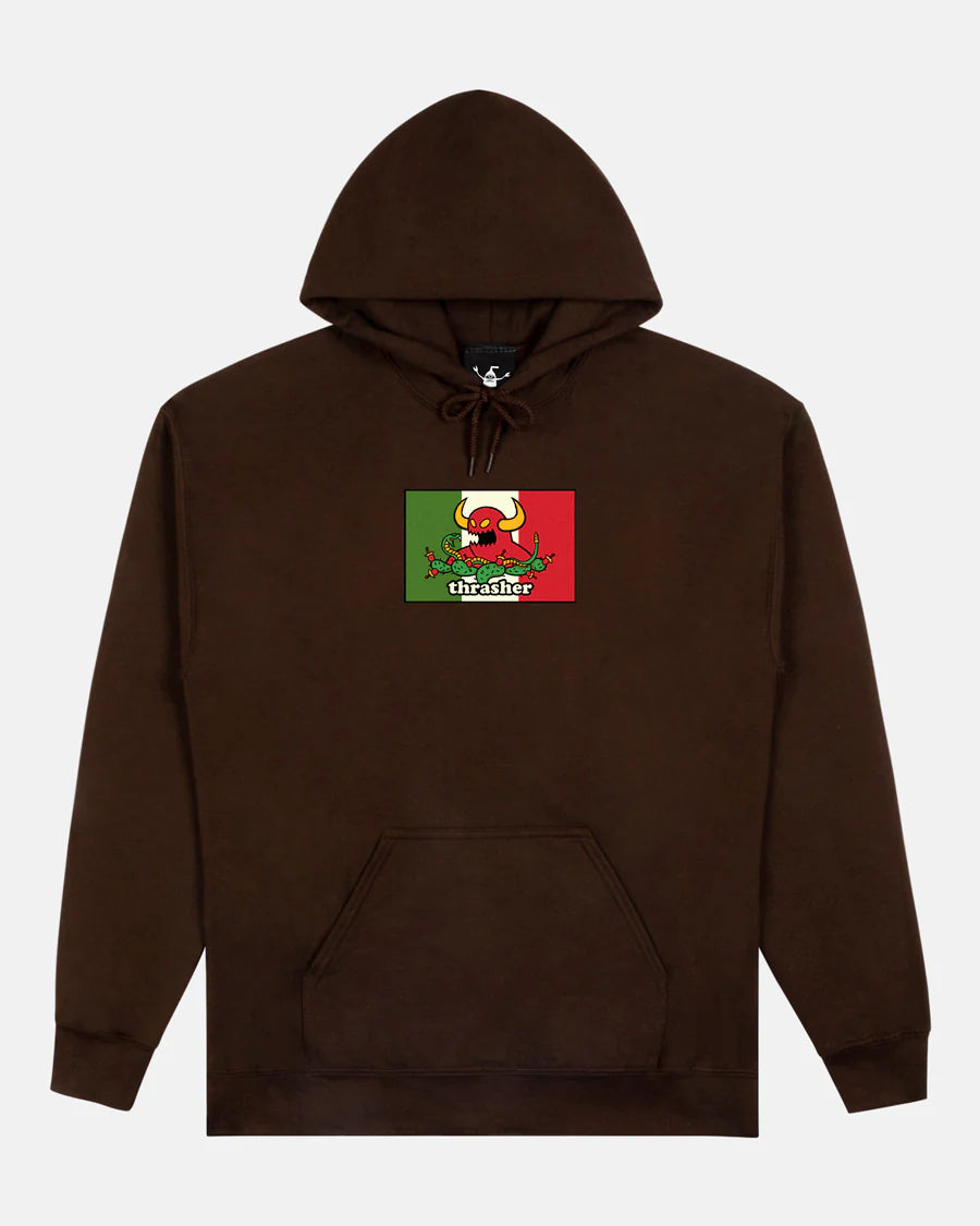 Thrasher Hecho Hoodie (Dark Chocolate)