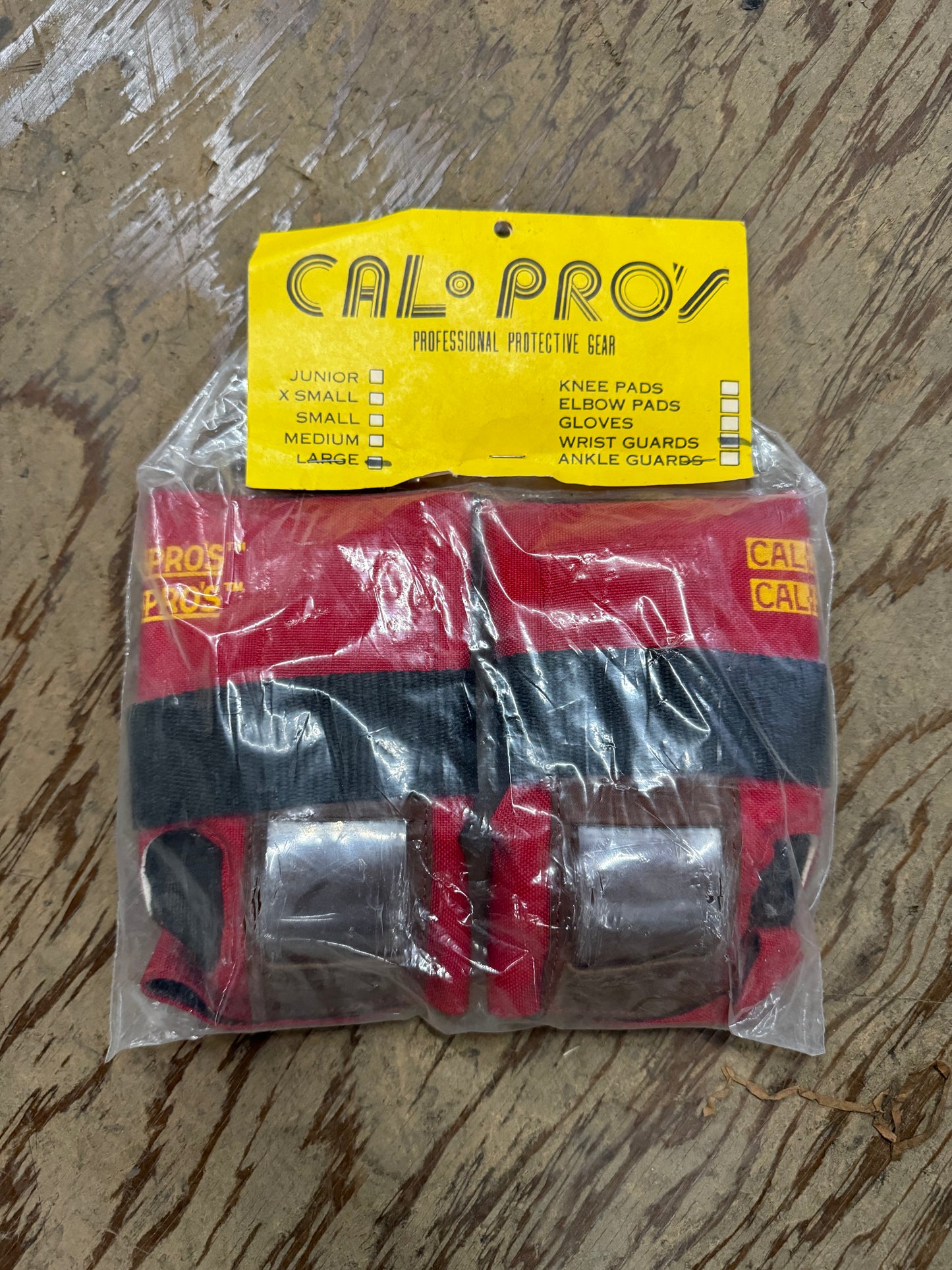 Cal Pro NOS Vintage Old School Wrist Guards large only!