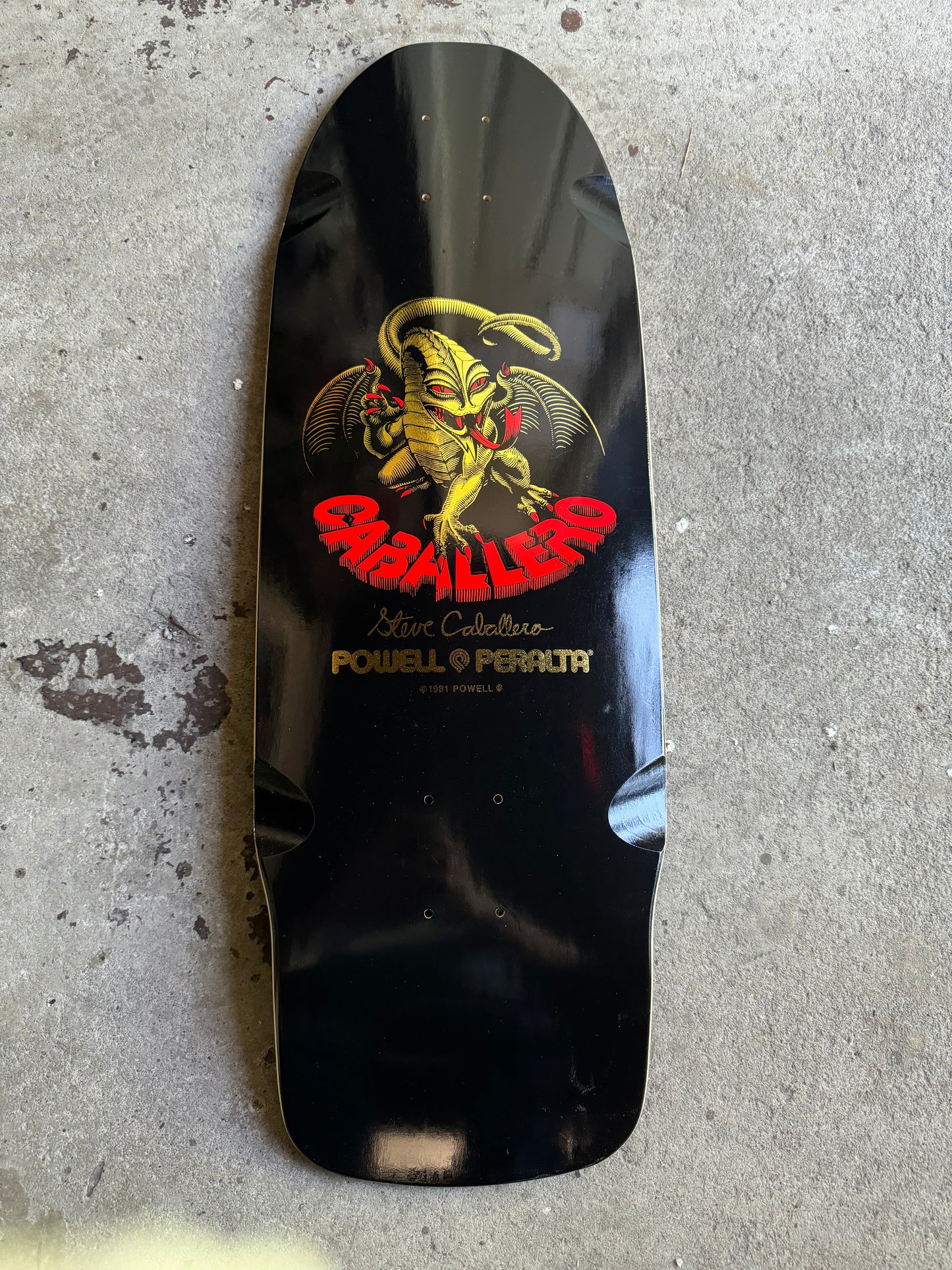 Powell Peralta Bones Brigade Steve Caballero Skateboard Deck Series 16 Black Old School