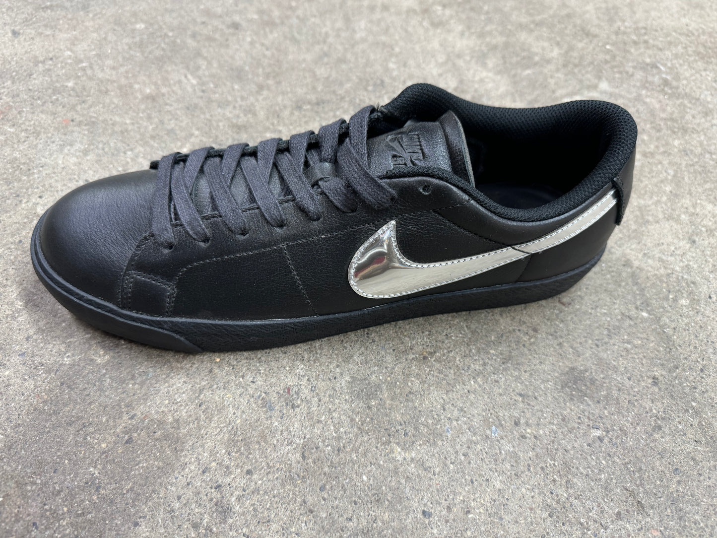 Nike Blazers Low Top Nike SB X Dancer Blazer Low Black/Black/Silver Orchard Skateshop skateboard shoes sneakers