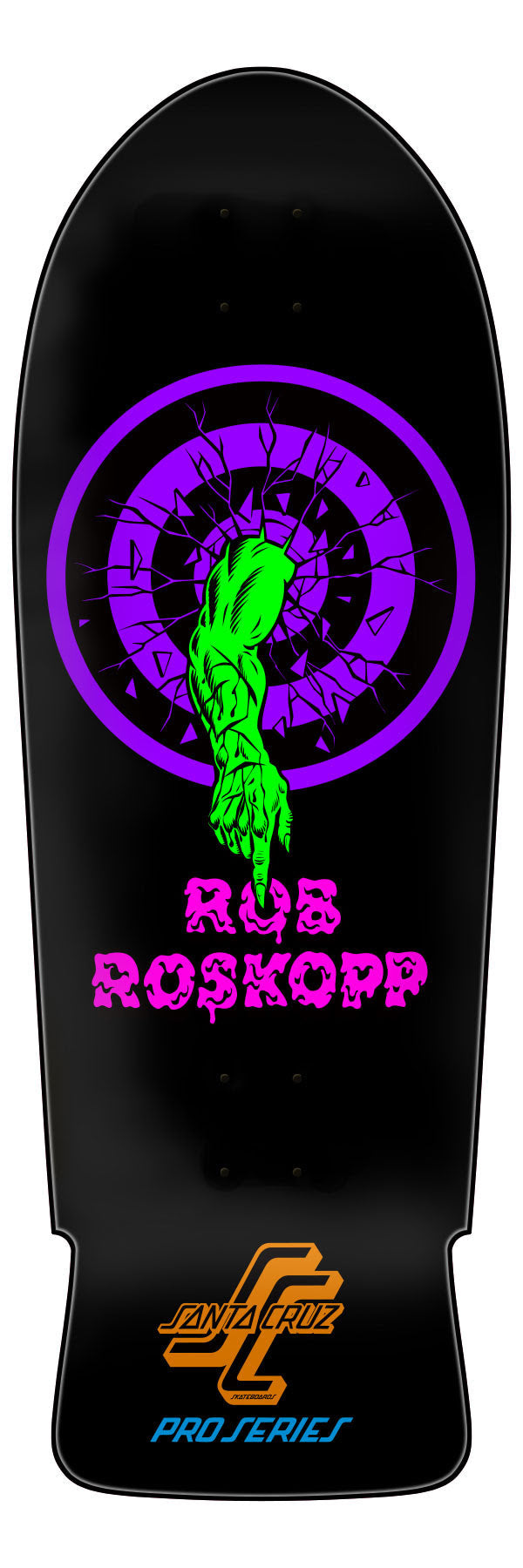 *Pre-Order* Santa Cruz Rob Roskopp Target One Blacklight 10.35" Skateboard Deck