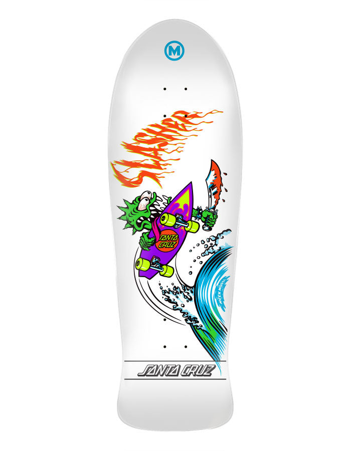 SantaCruz Meek Slasherスケボーデッキ 定価¥16500 Santa Cruz Old School Meek OG Slasher Reissue Deck (White) – Old