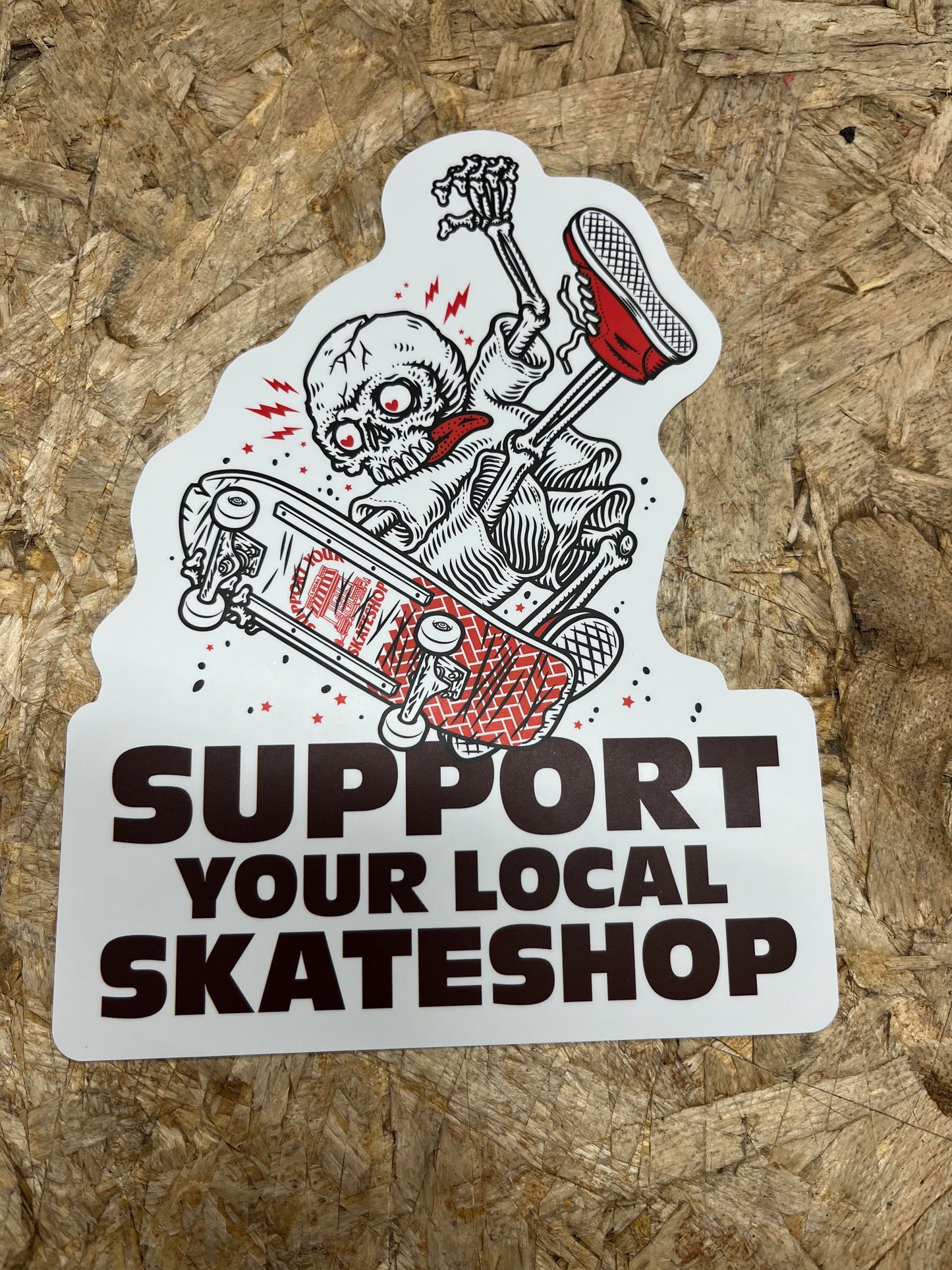 Skate Shop Day Large Stickers! Art by Todd Bratrud 2026