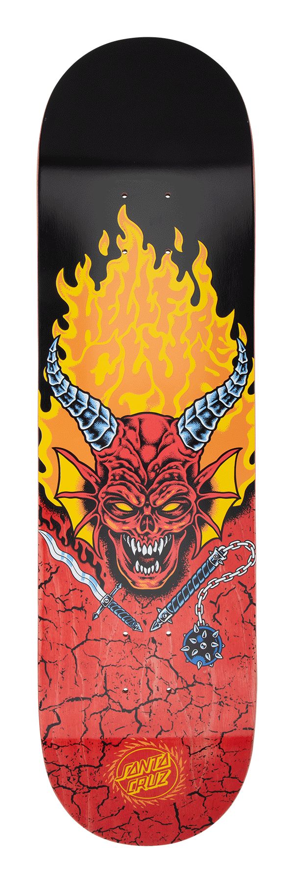 **FLASH SALE** 8.25in Stranger Things Hellfire Club Santa Cruz Skateboard Deck