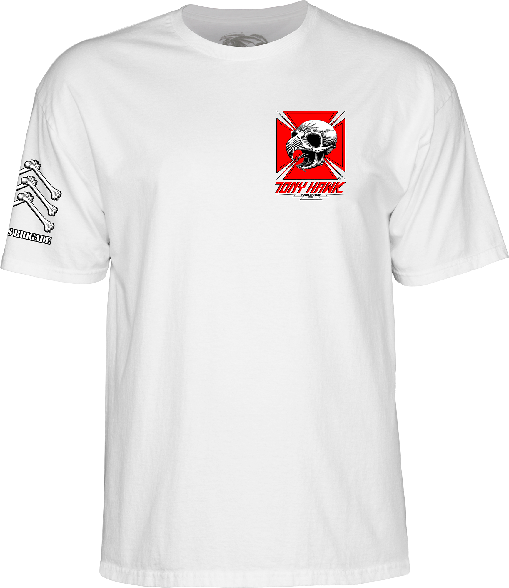 Powell Peralta Bones Brigade Tony Hawk T-Shirt Old School Tee
