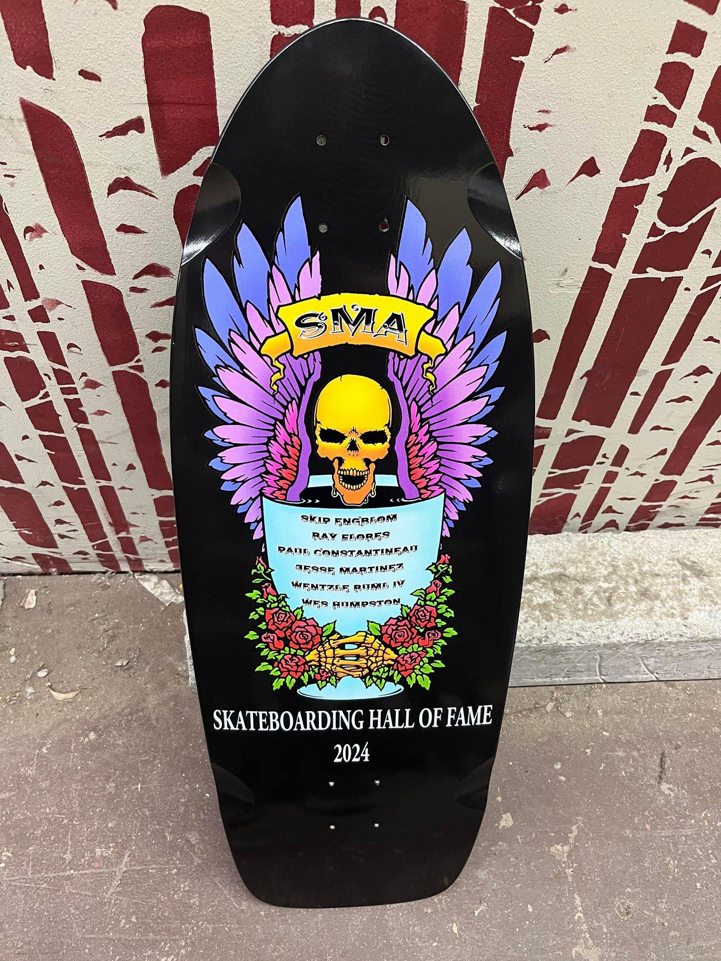 SMA Wes Humpston Artwork Skateboard Hall of Fame Deck