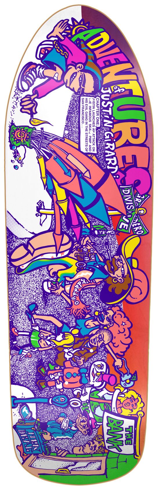 New Deal Adventures of Justin Girard Old School Reissue Deck (Neon)