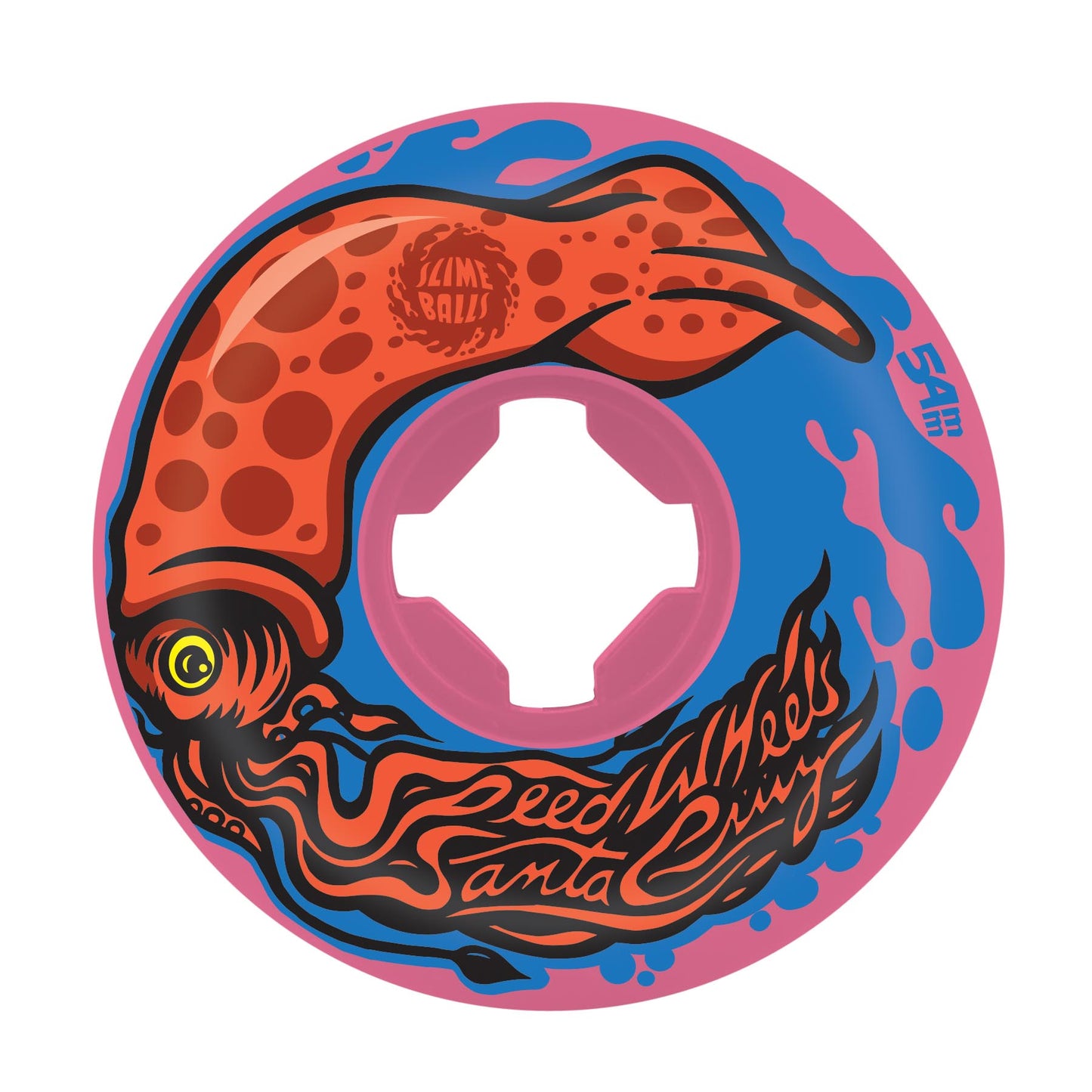 54mm Ink Balls Vomit Mini Neon Pink 99a Slime Balls Skateboard Wheels