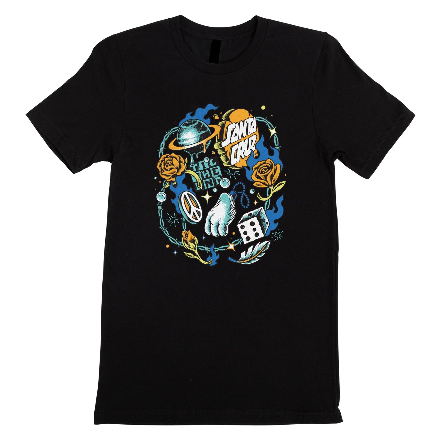 Santa Cruz Lucky Day Front S/S Relaxed T-Shirt - Womens (Black)