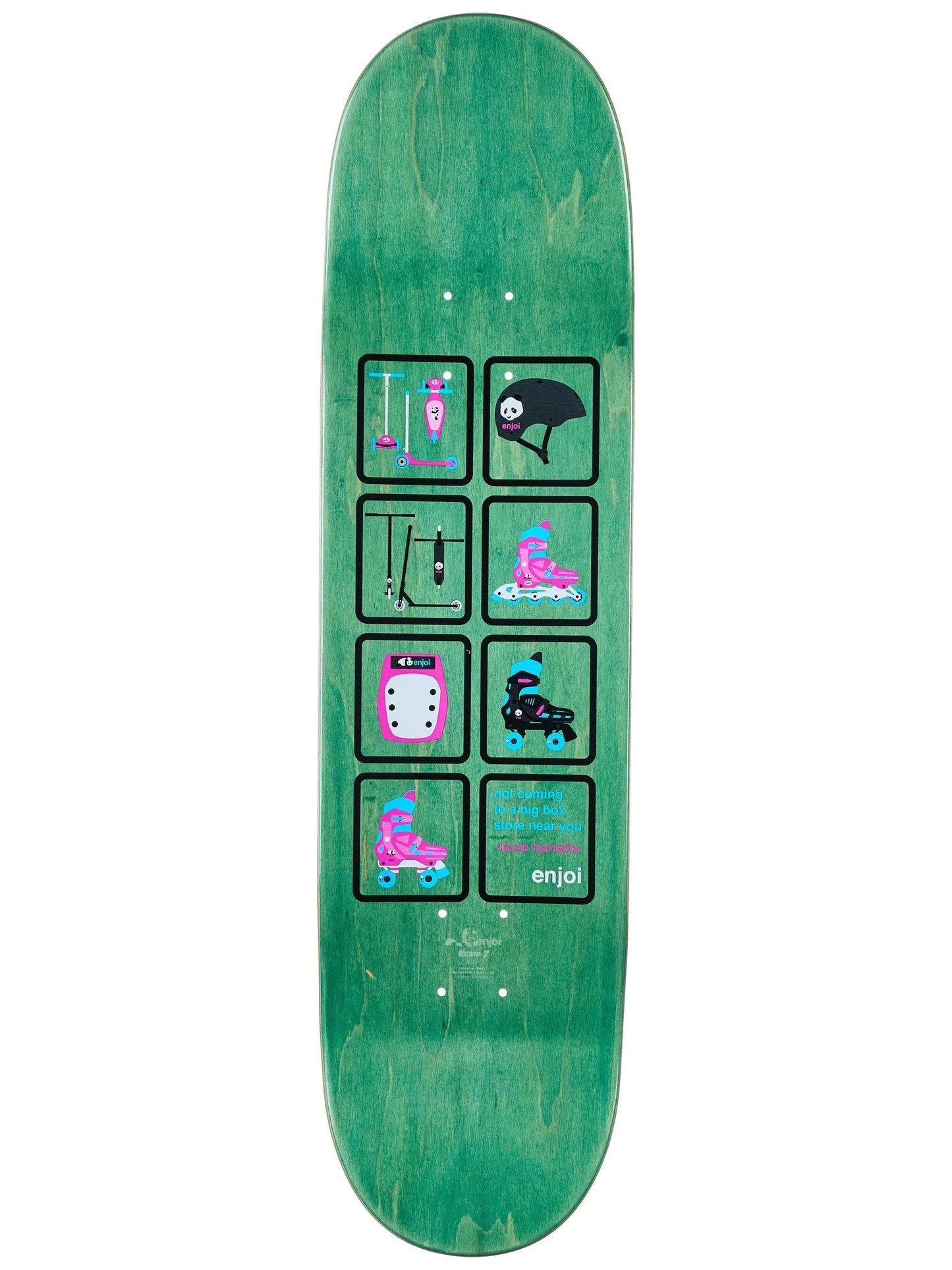 Enjoi Big Box Plastic Spectrum Skateboard Deck 8.25 x 32