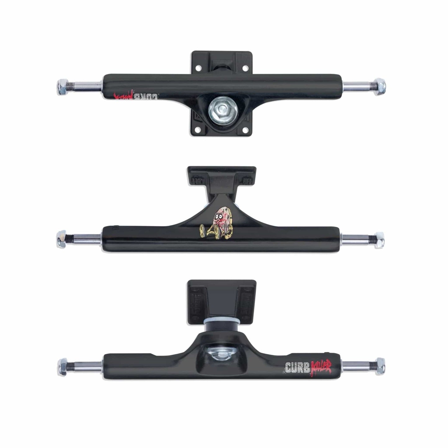 SLAPPY ST1 INVERTED 10.0 HEROIN CURB KILLER MATTE BLACK TRUCKS