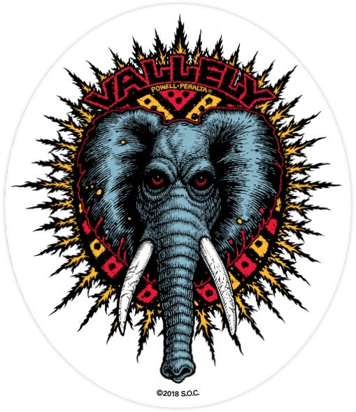 Powell Peralta Mike Vallely Elephant Reissue Sticker