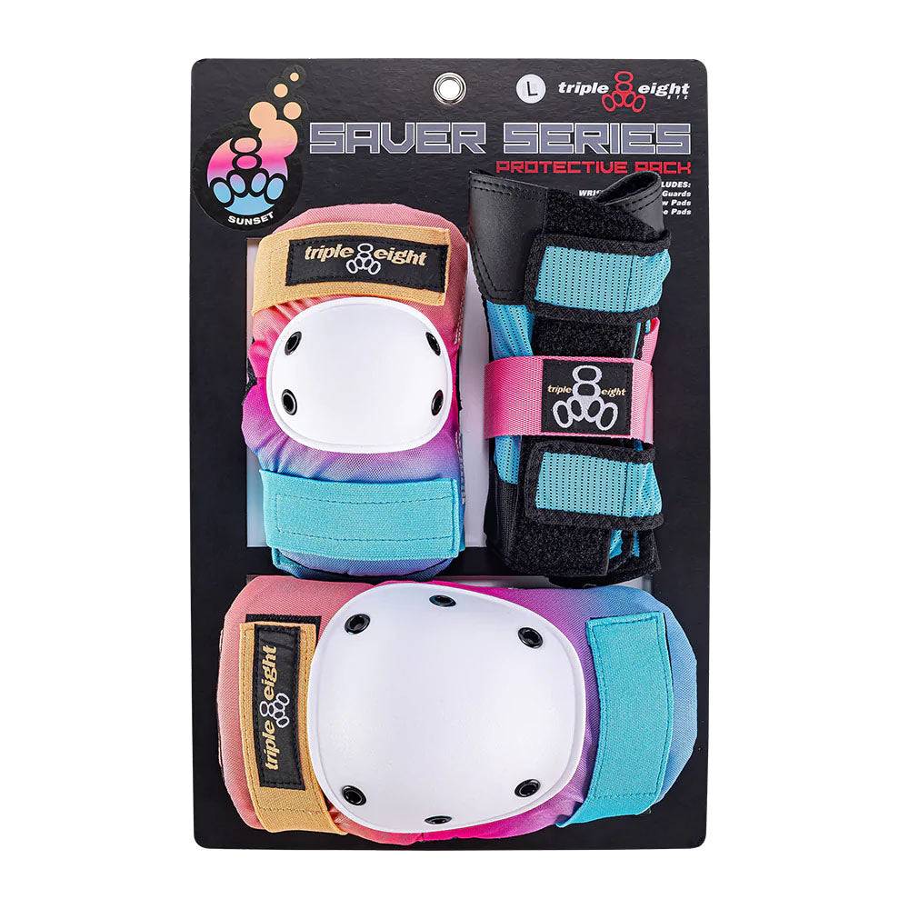 Triple Eight Saver Series 3 Pack Pads (Sunset)