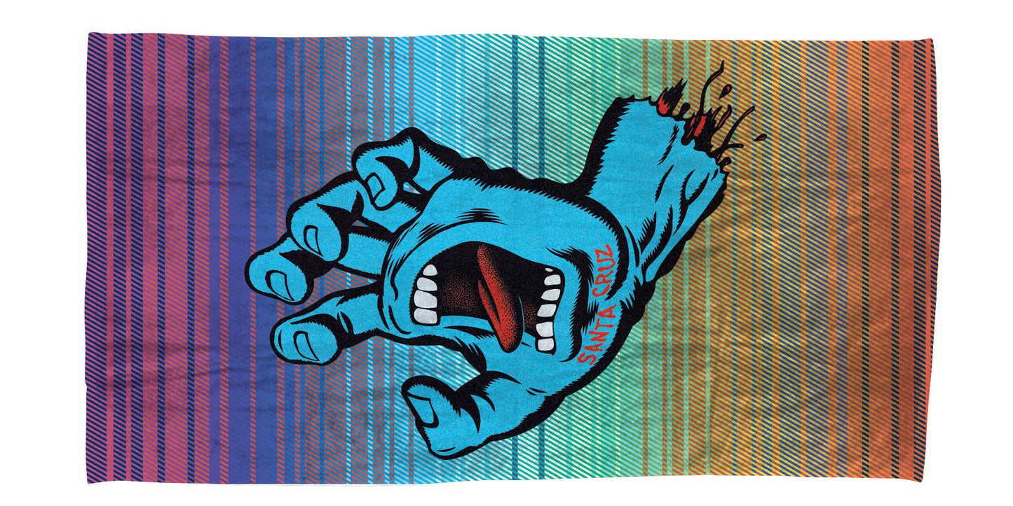 Santa Cruz Screaming Hand Towel - Serape - 35 1/2" X 62"