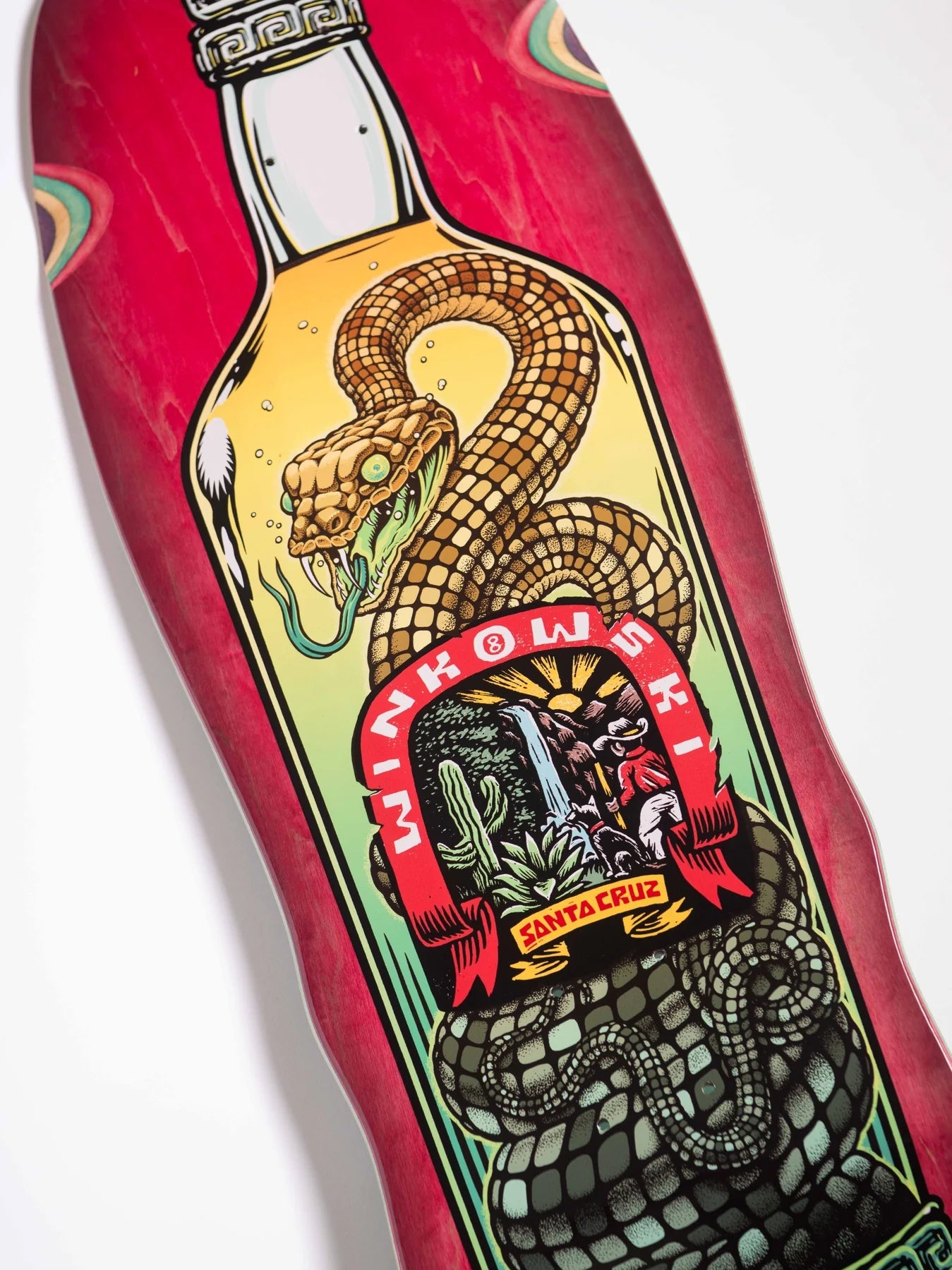 10.35in Winkowski Agave Snake Santa Cruz Shaped Skateboard Deck Old School