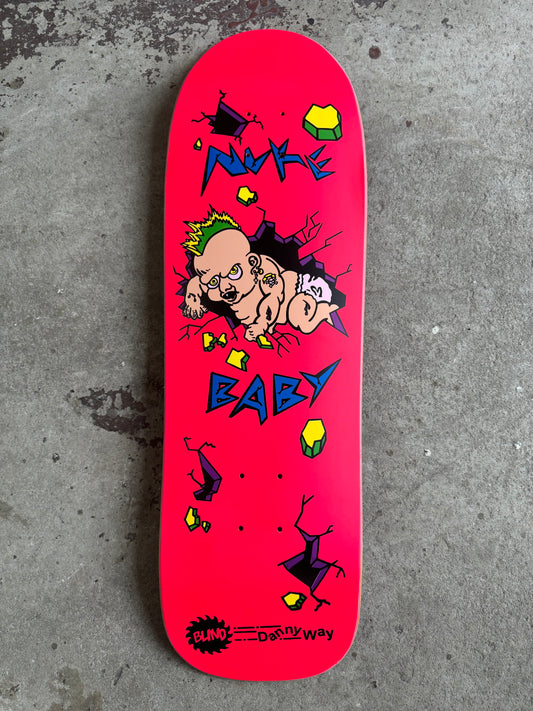 **Warehouse Find** Blind Danny Way Nuke Baby reissue old school skateboard deck Hand screened