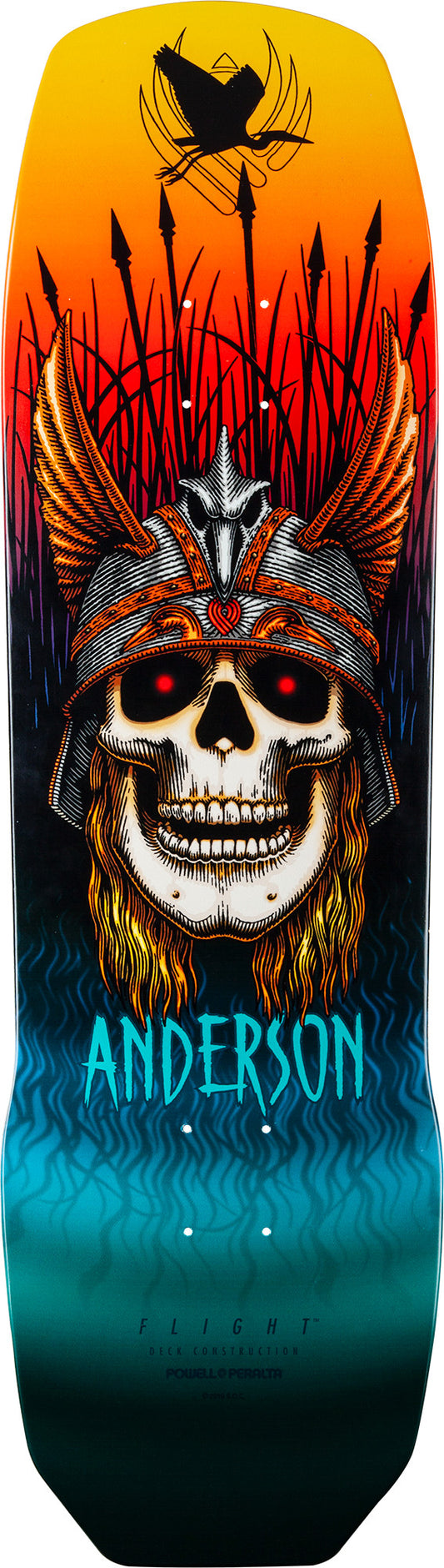 Powell Peralta Pro Andy Anderson Heron FLIGHT® Skateboard Deck - Shape 290 9.13 x 32.8