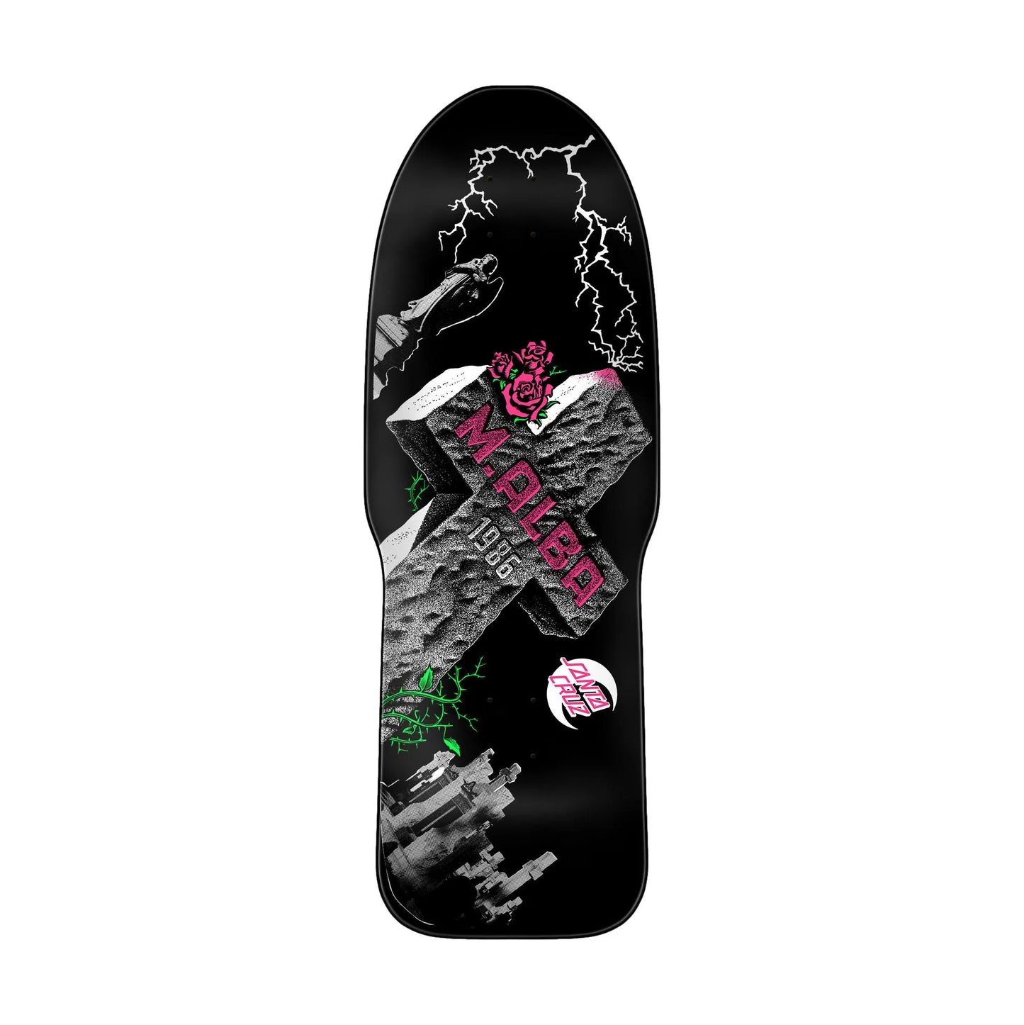 Santa Cruz Malba Tombstone Reissue Skateboard Deck 10.24"