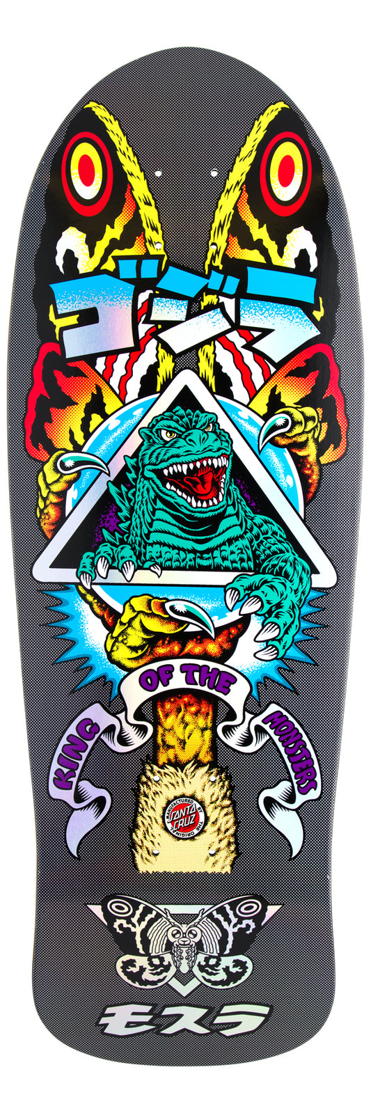 Santa Cruz Godzilla Mothra Natas Skateboard Deck 10.538"