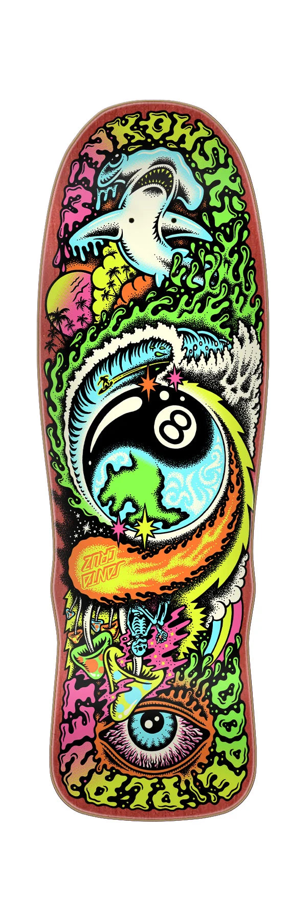 8.75in Erick Winkowski Dope Planet Micro Santa Cruz Freaks Skateboard Deck