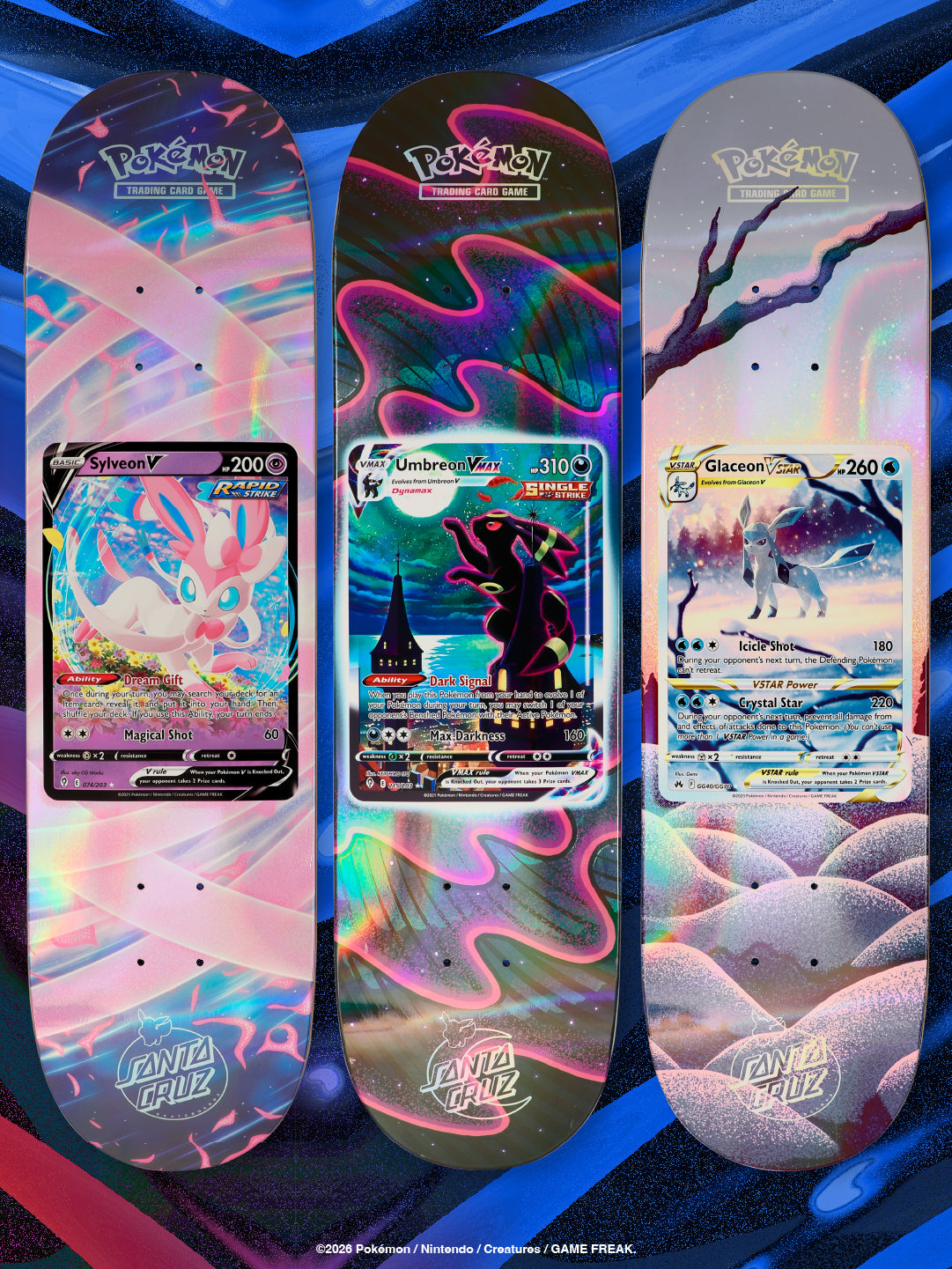 Pokémon TCG Blind Bag 8.0in x 31.6in Santa Cruz Skateboard Deck