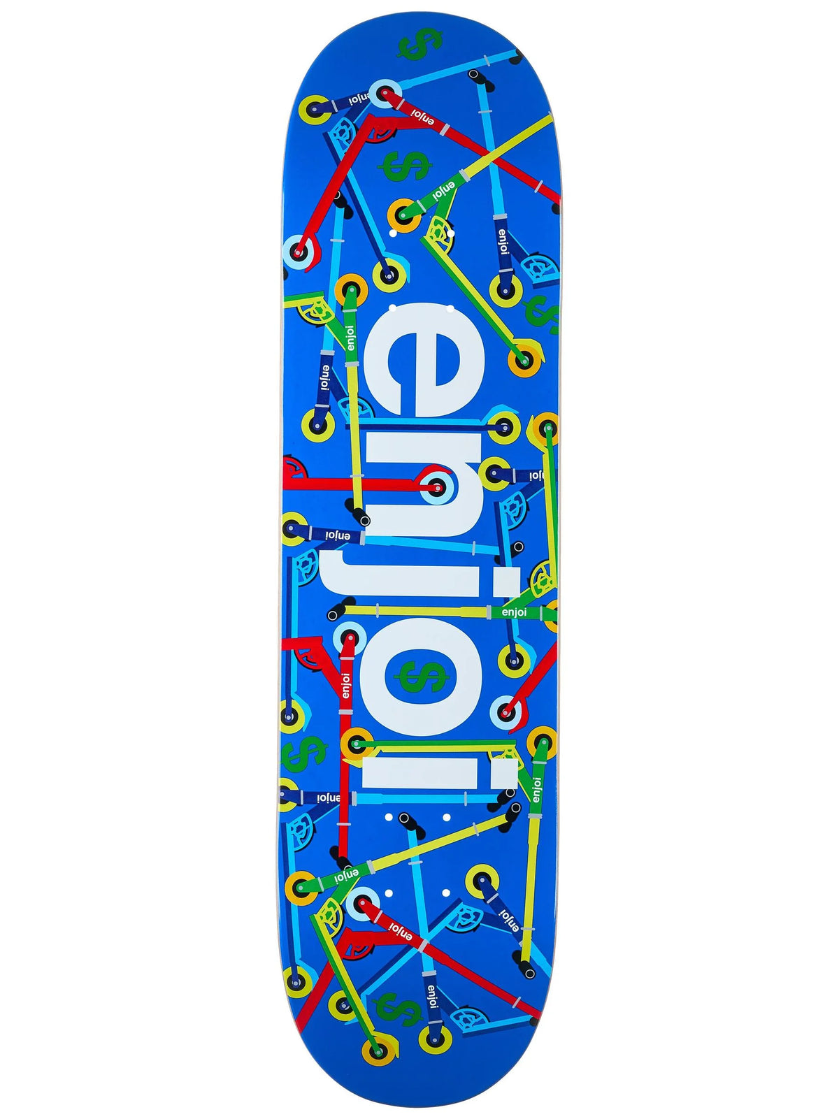 Enjoi Big Box Scooters Skateboard Deck 8.0 x 31.6 – Old Skull