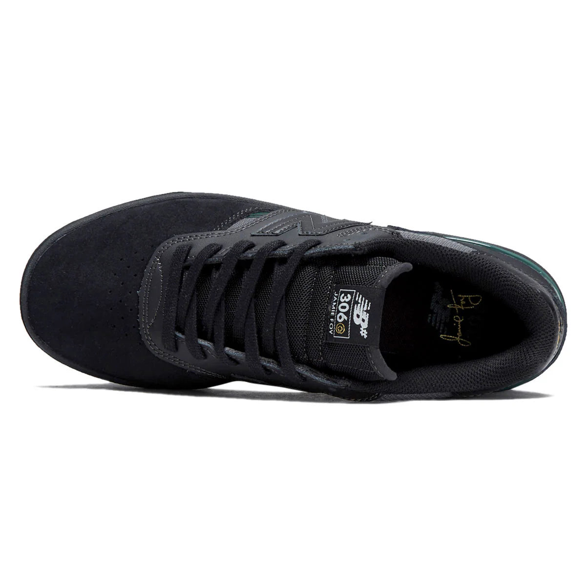 New Balance Numeric Jamie Foy 306 Cup Shoes (Black/Green)